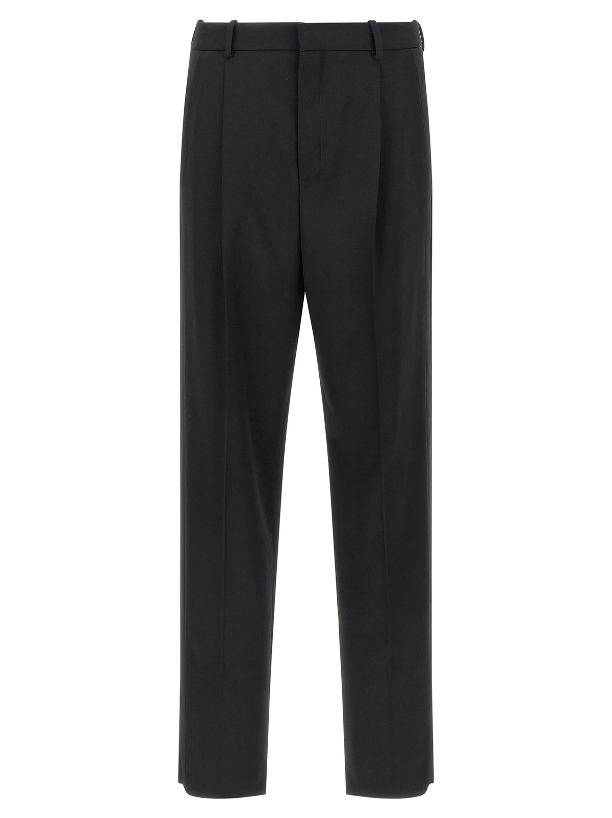 Saint Laurent Black Wool Dress Men's Pants