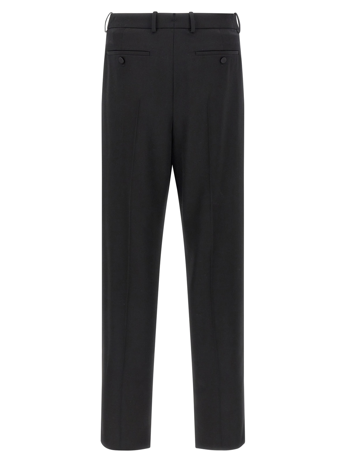 Saint Laurent Black Wool Dress Men's Pants