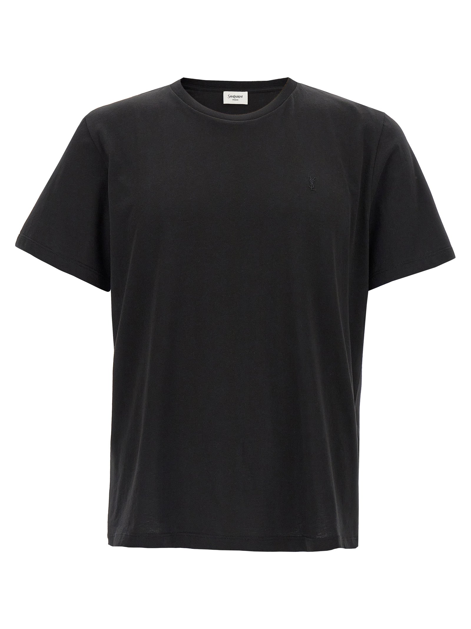 Saint Laurent Black Cotton Men's T-Shirt