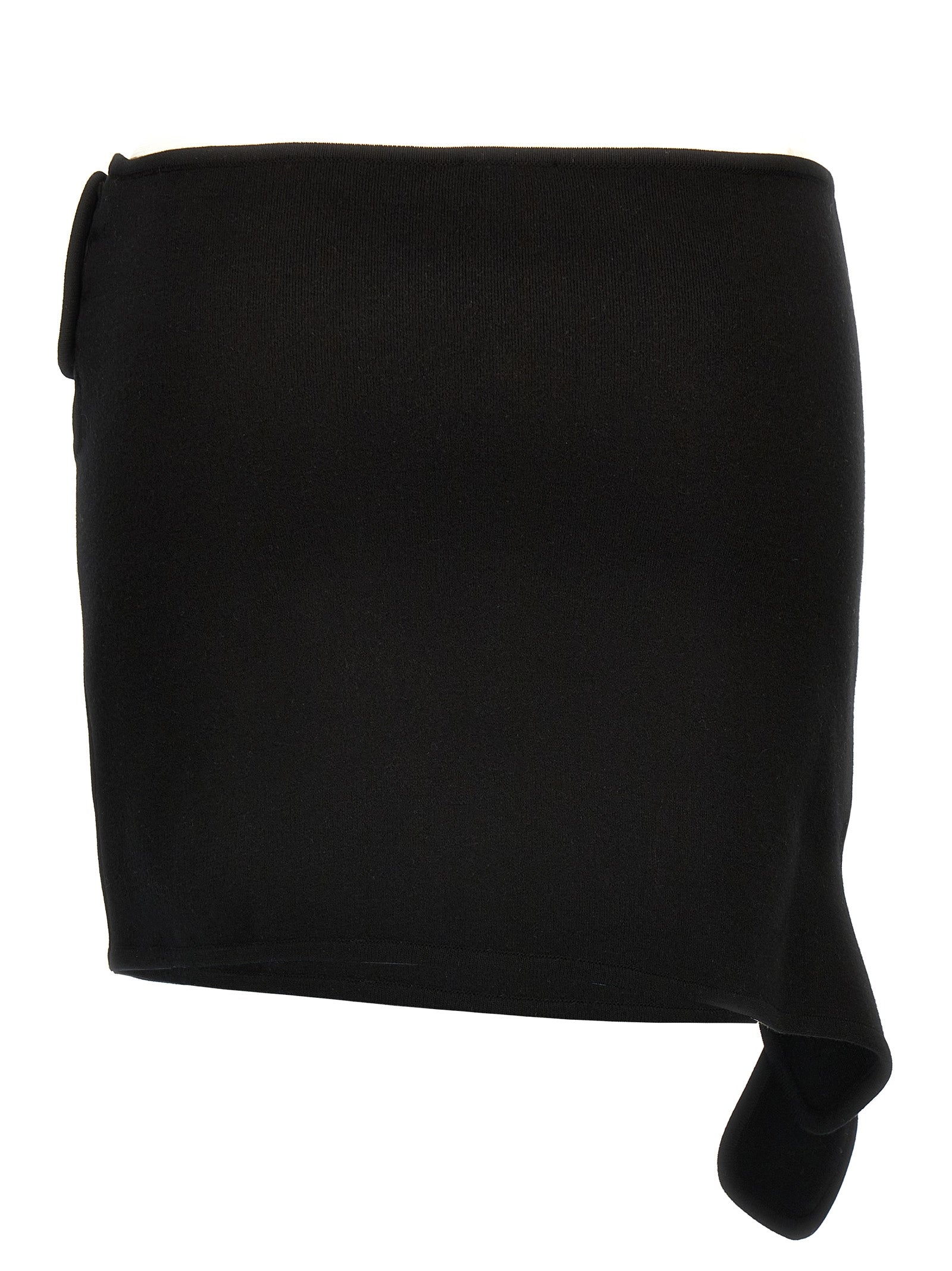 Courrèges Black Viscose Long Women's Skirt