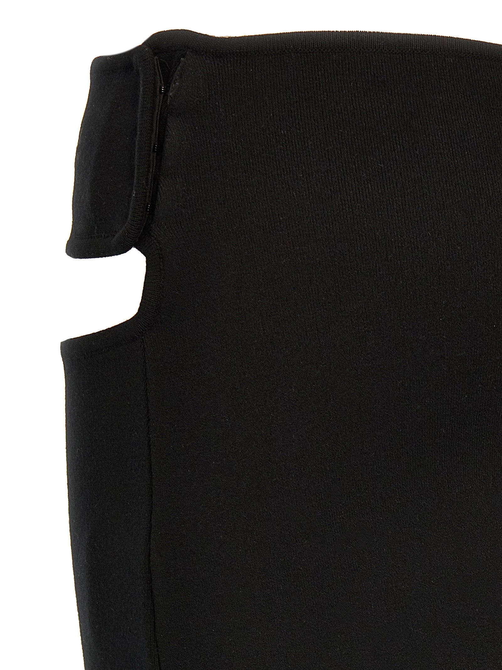 Courrèges Black Viscose Long Women's Skirt