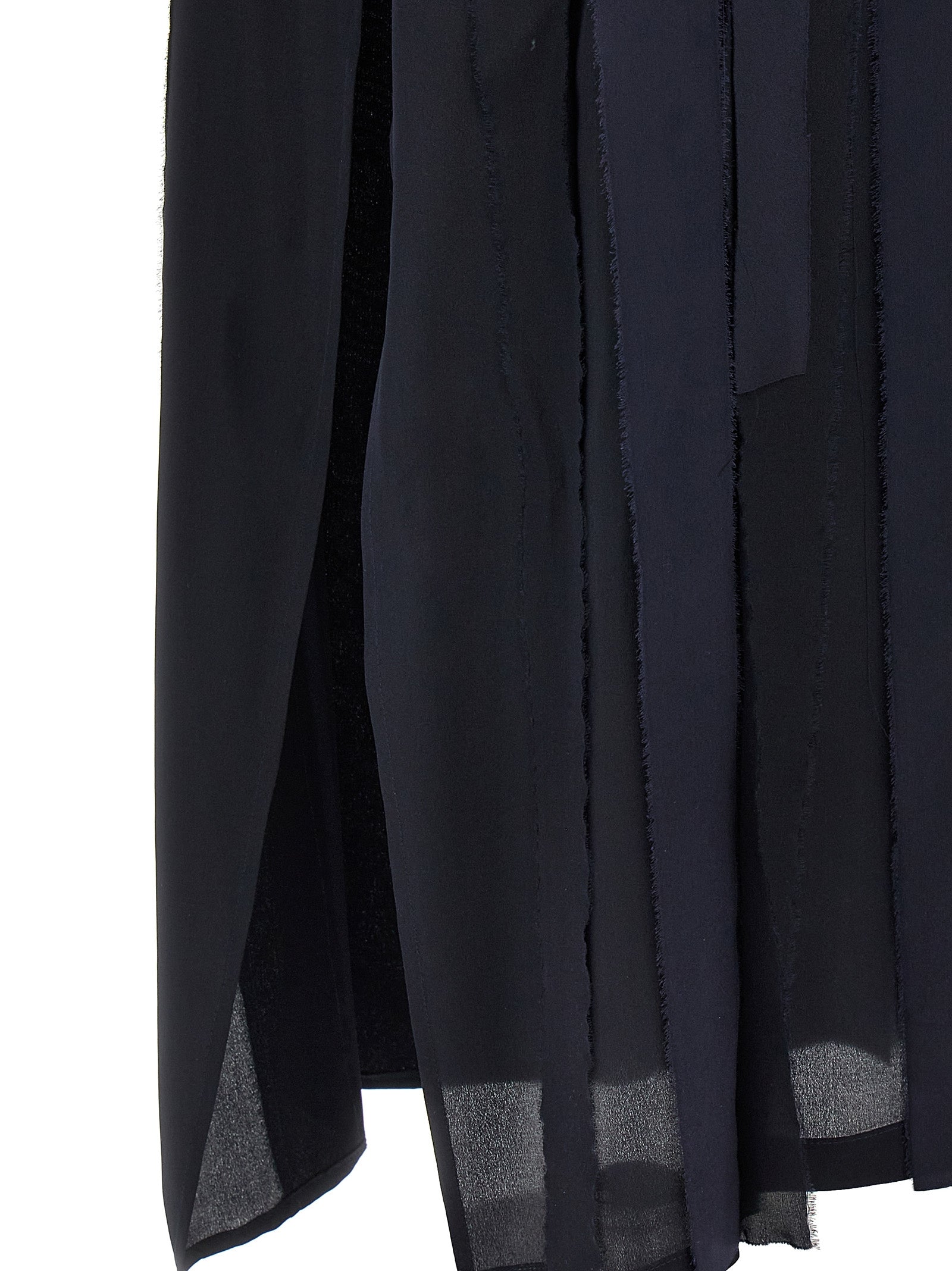 DI.LA3 PARI' Blue Silk Long Women's Dress