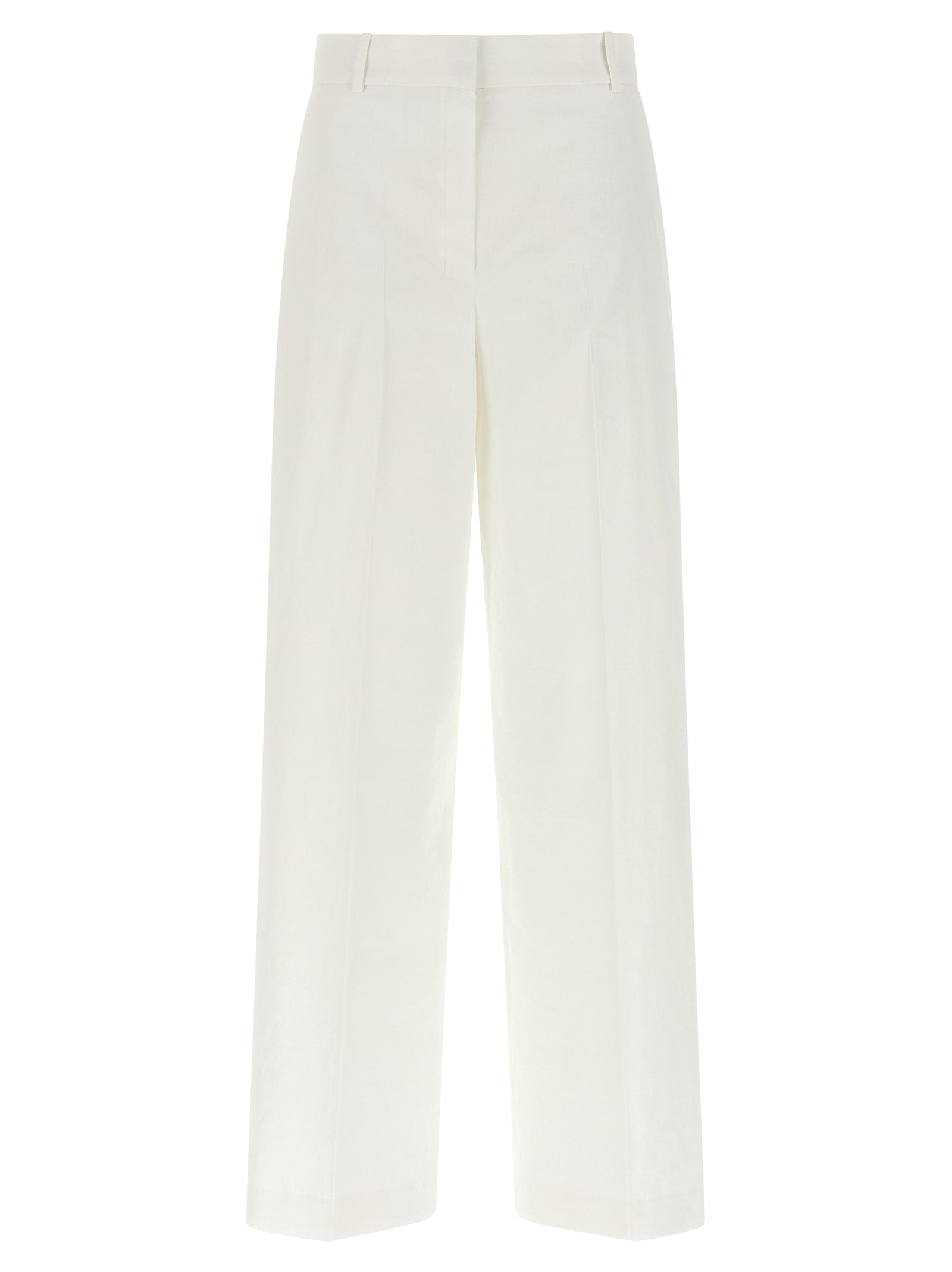 Theory White Linen Casual Women's Pants