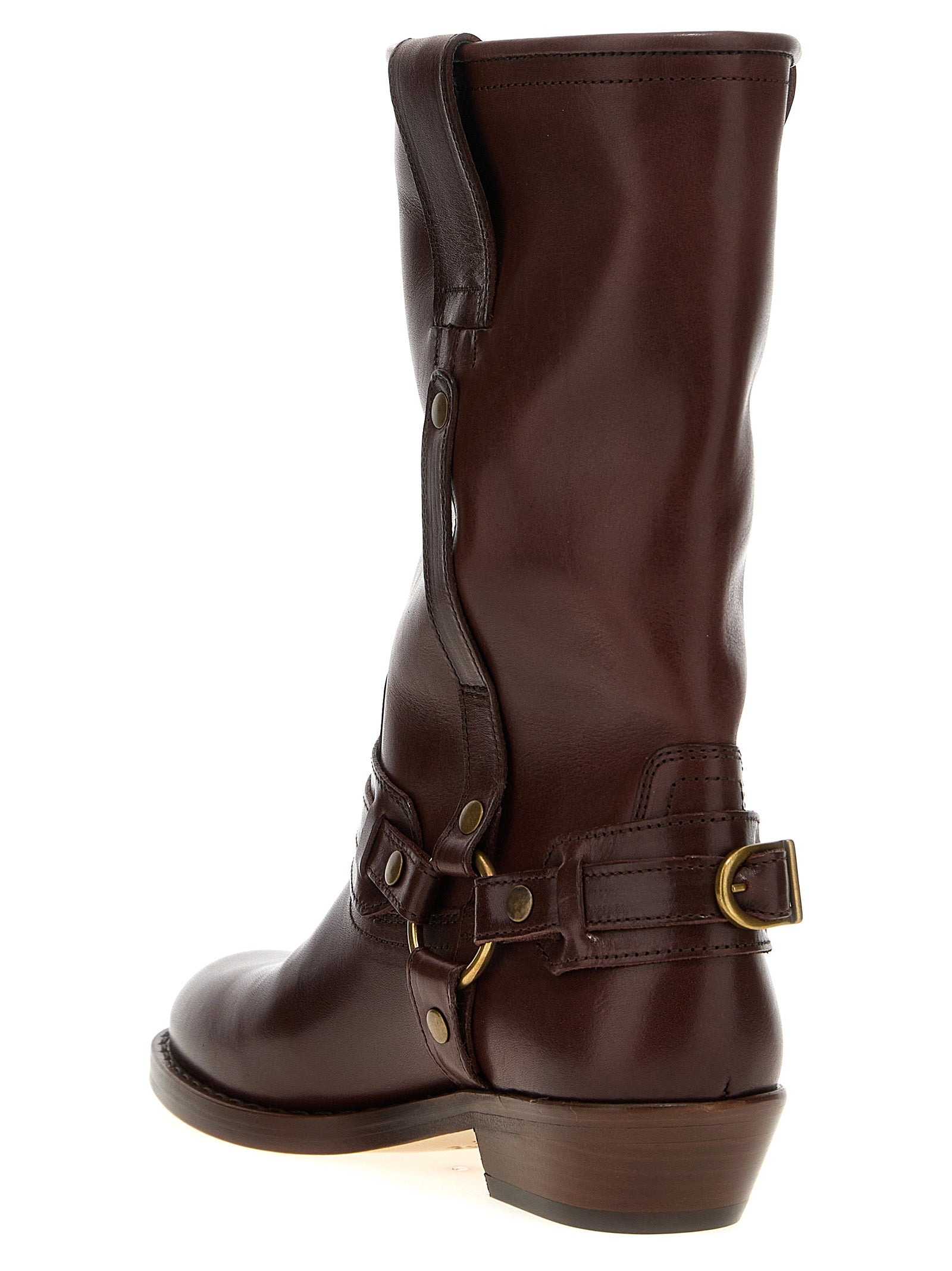 Isabel Marant Brown Leather Chelsea Women's Boots