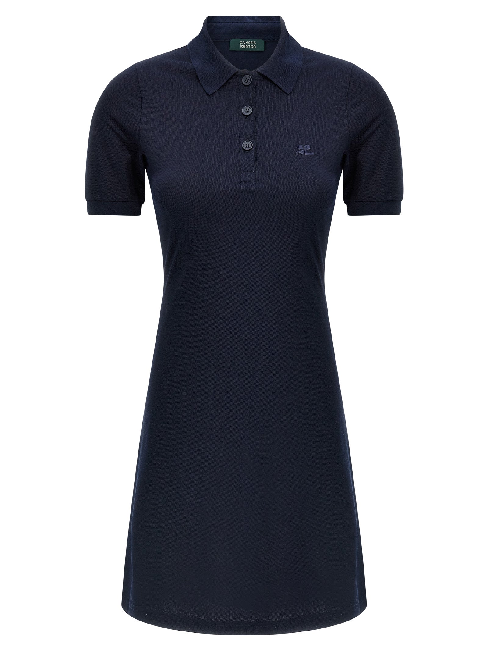 Courrèges Blue Cotton Short Women's Dress