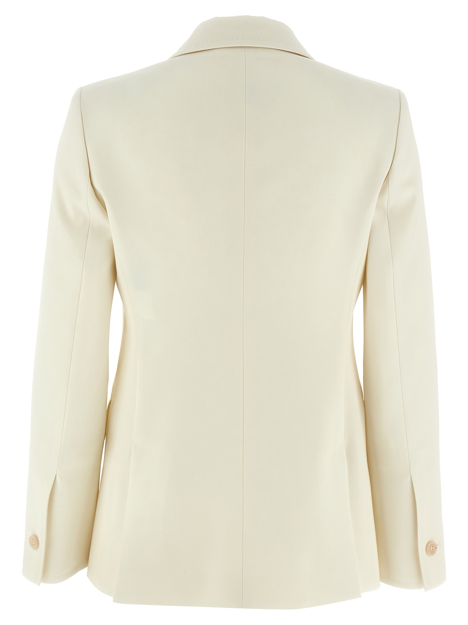 Max Mara White Virgin Wool Women's Blazer