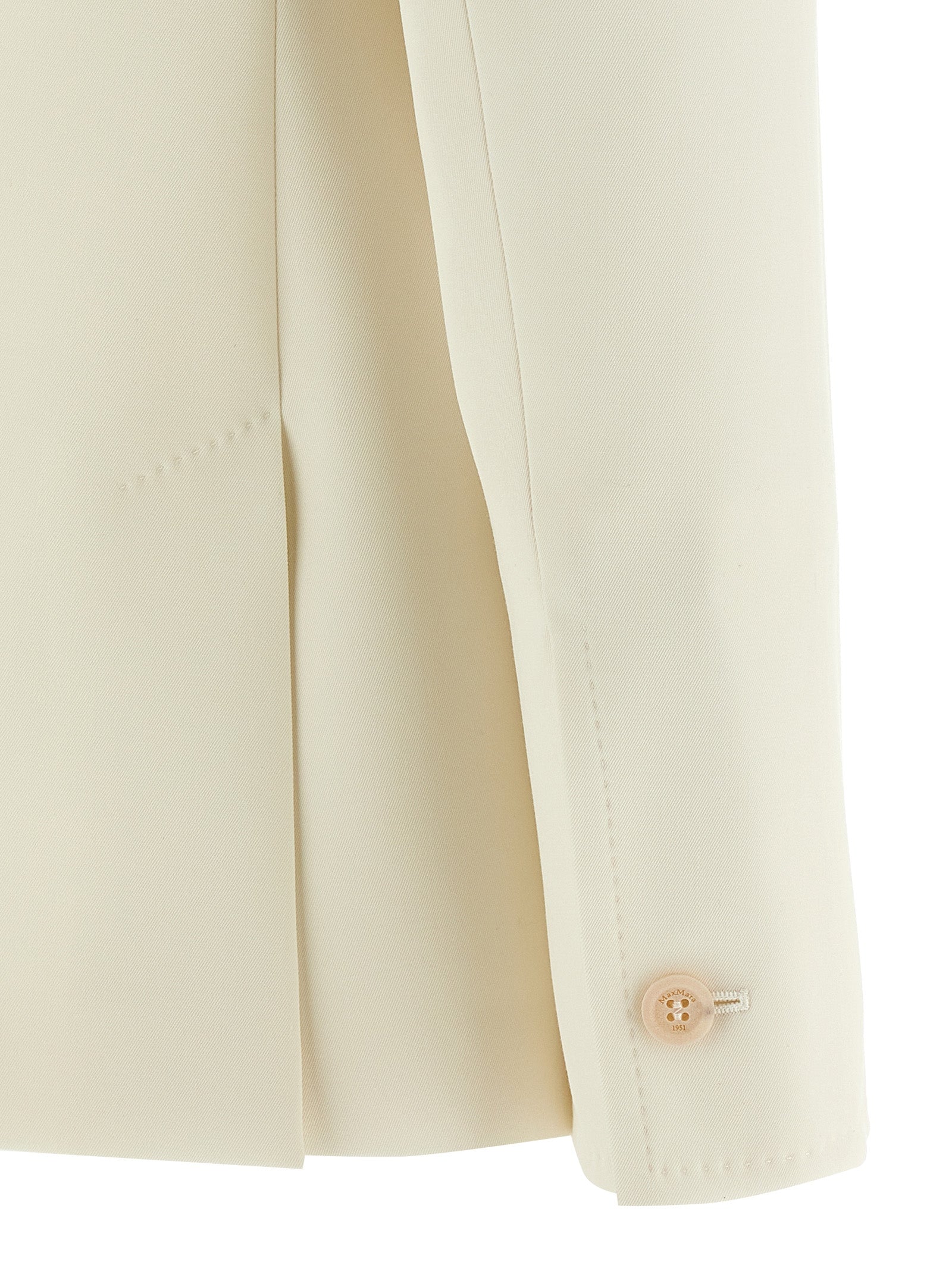Max Mara White Virgin Wool Women's Blazer