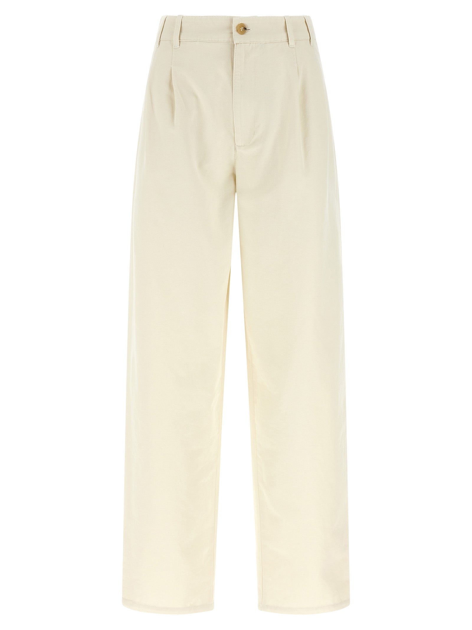 A.P.C. Beige Cotton Casual Women's Pants