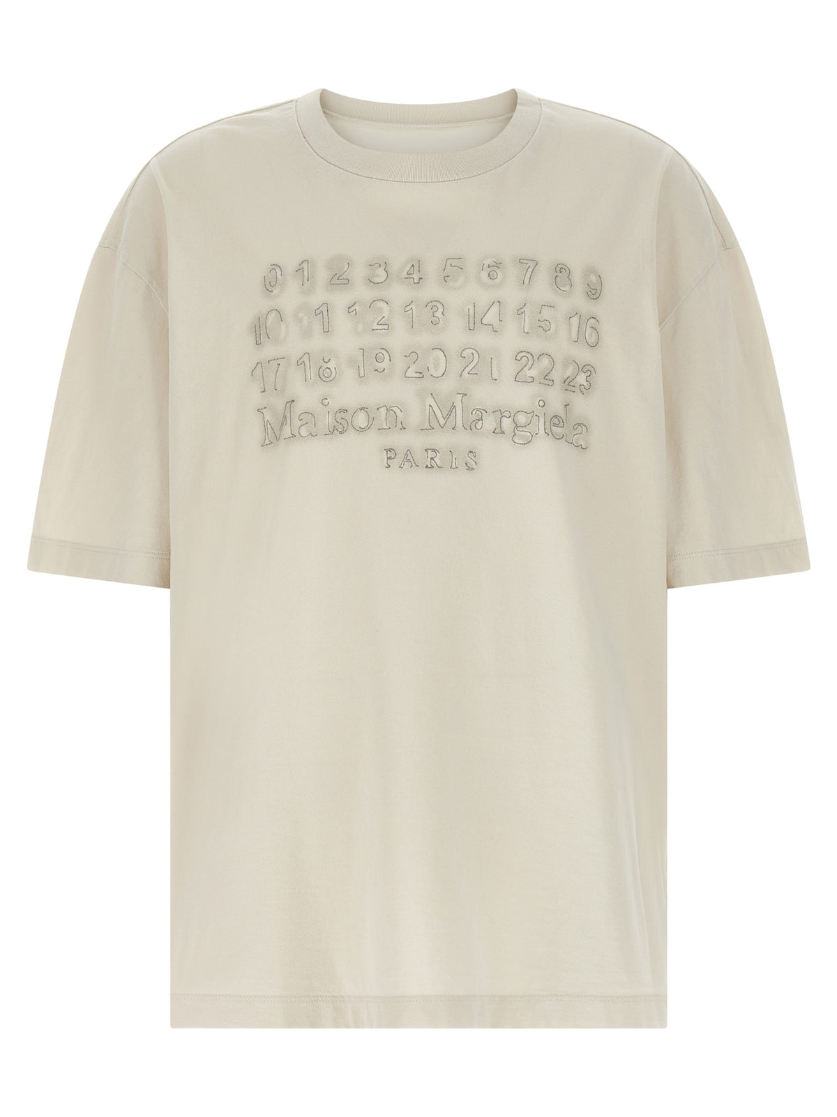 Maison Margiela Beige Cotton Men's T-Shirt