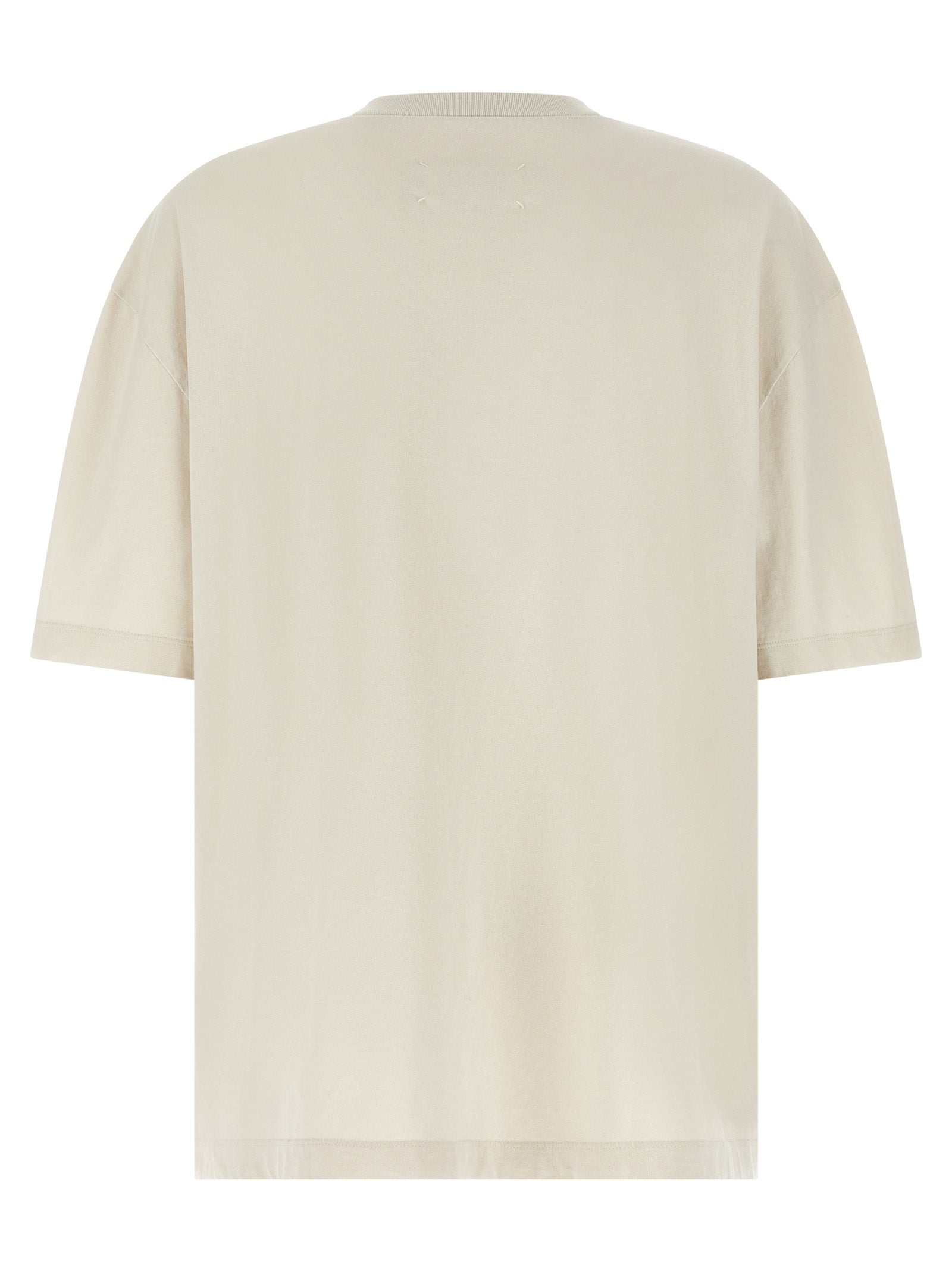 Maison Margiela Beige Cotton Men's T-Shirt