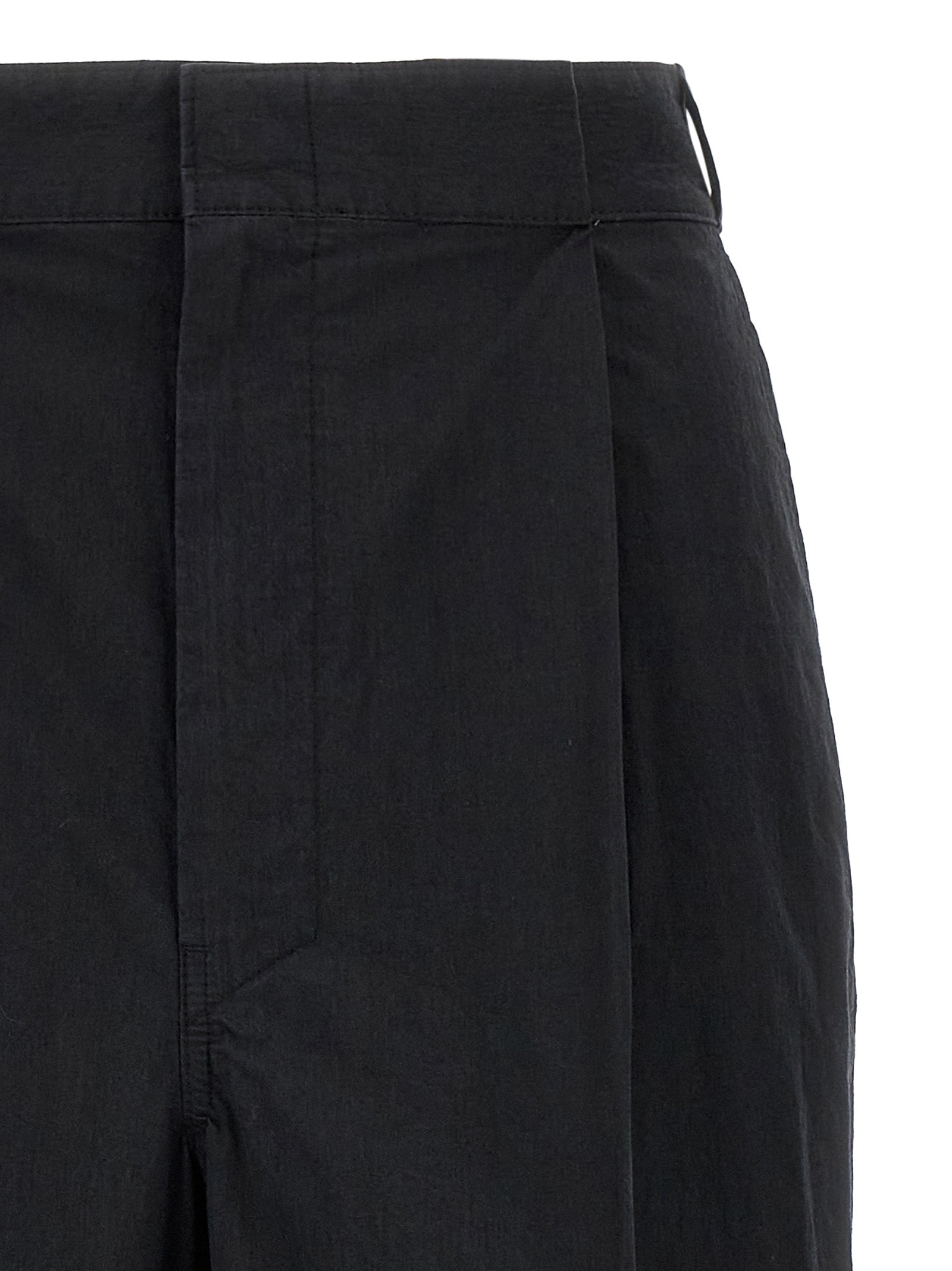 Maison Margiela Black Cotton Casual Women's Pants
