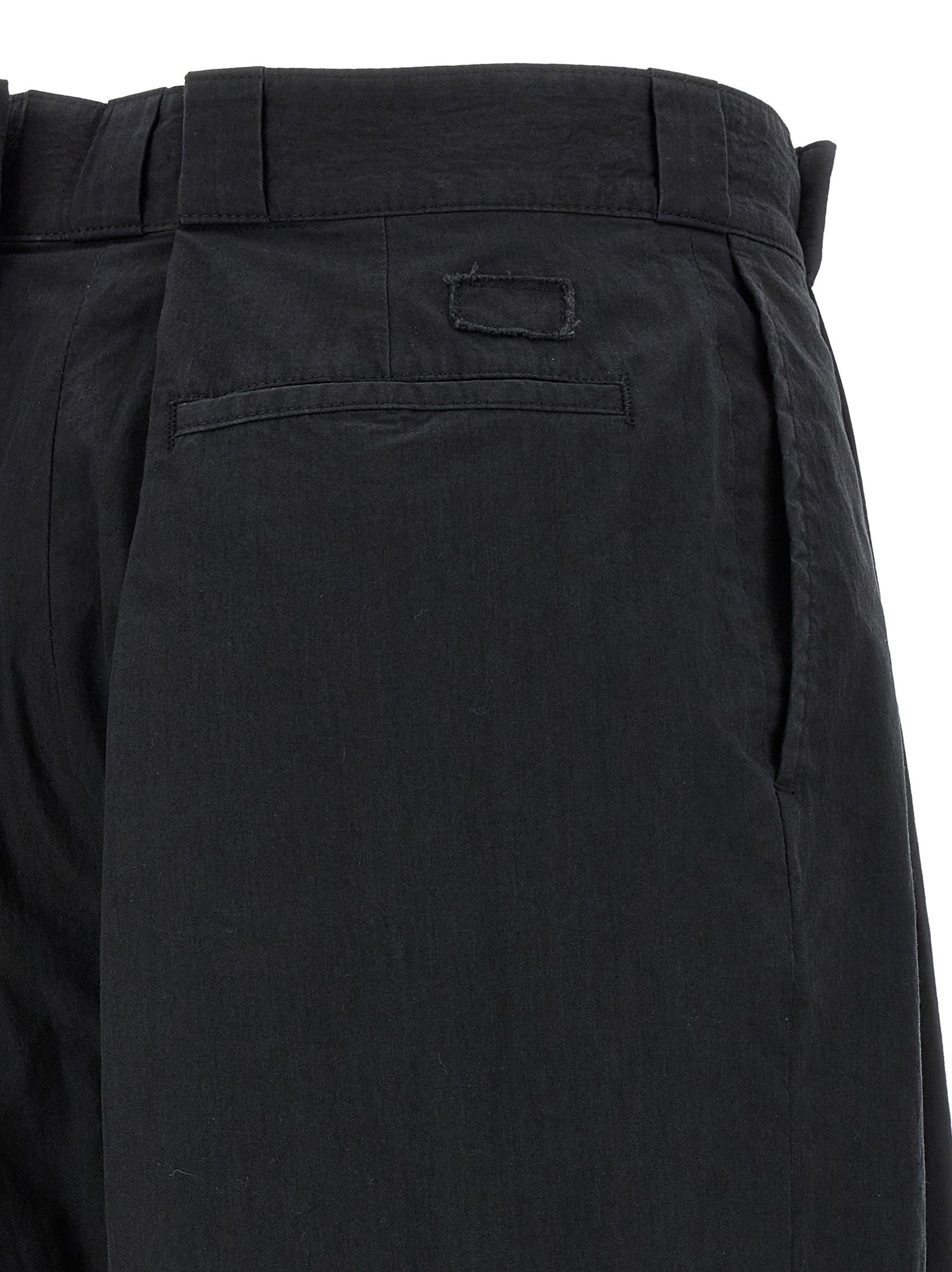 Maison Margiela Black Cotton Casual Women's Pants