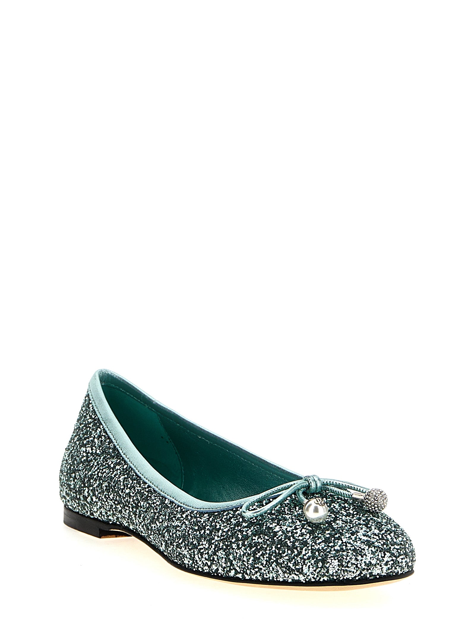 Jimmy Choo Bicolor Textile Ballet Women's Flats