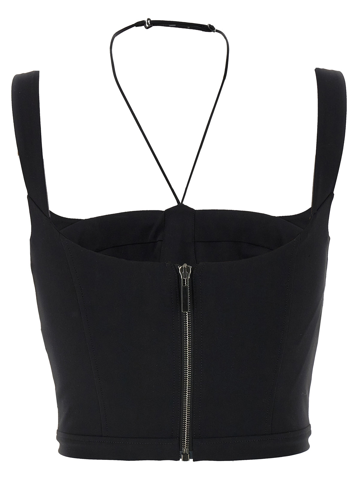 Nensi Dojaka Black Polyamide Tank Women's Tops