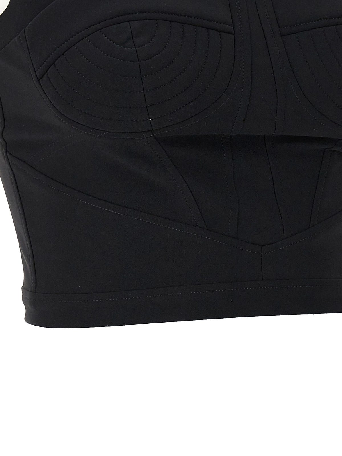Nensi Dojaka Black Polyamide Tank Women's Tops