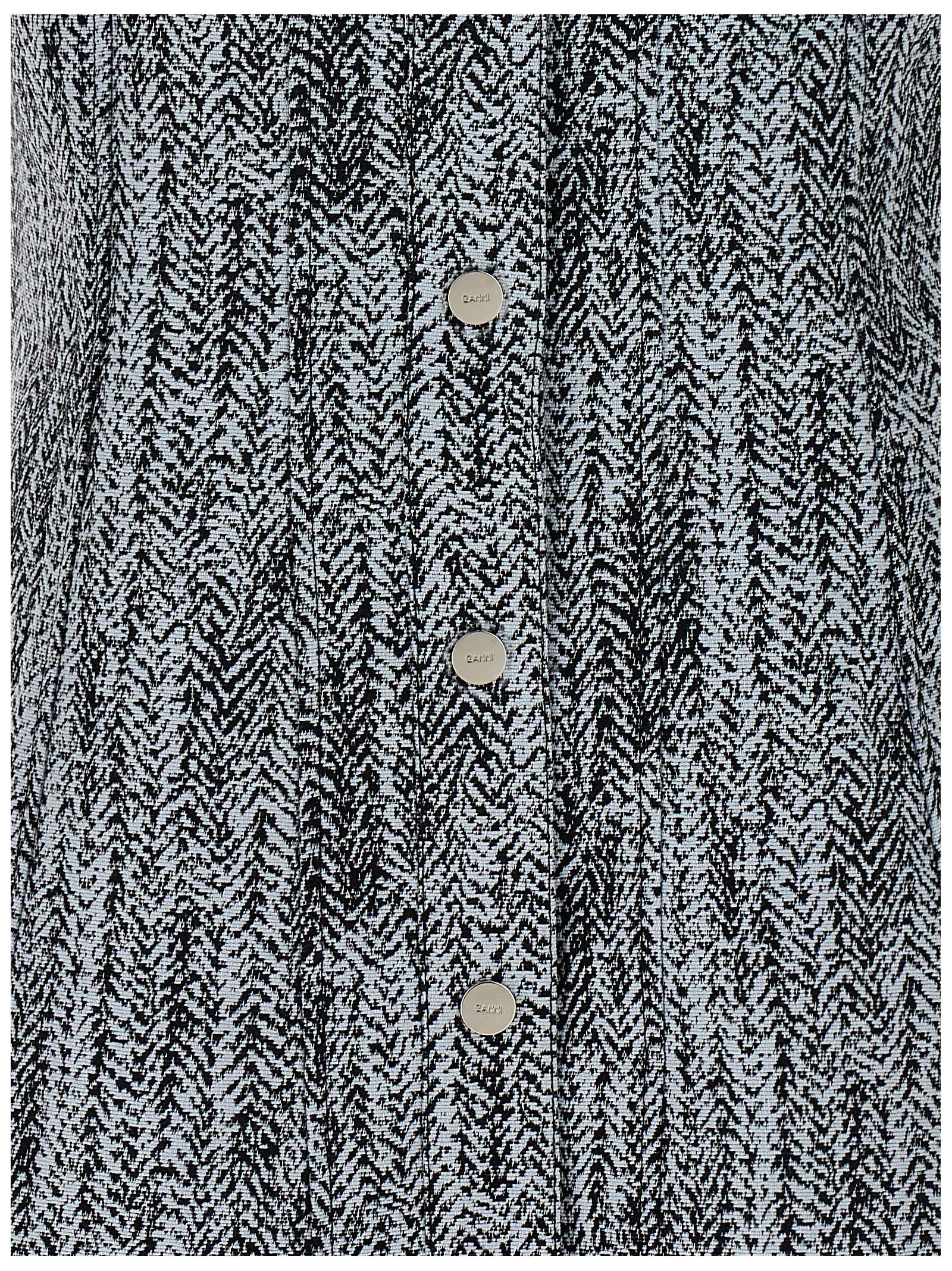 Ganni Multicolor Cotton Short Women's Dress