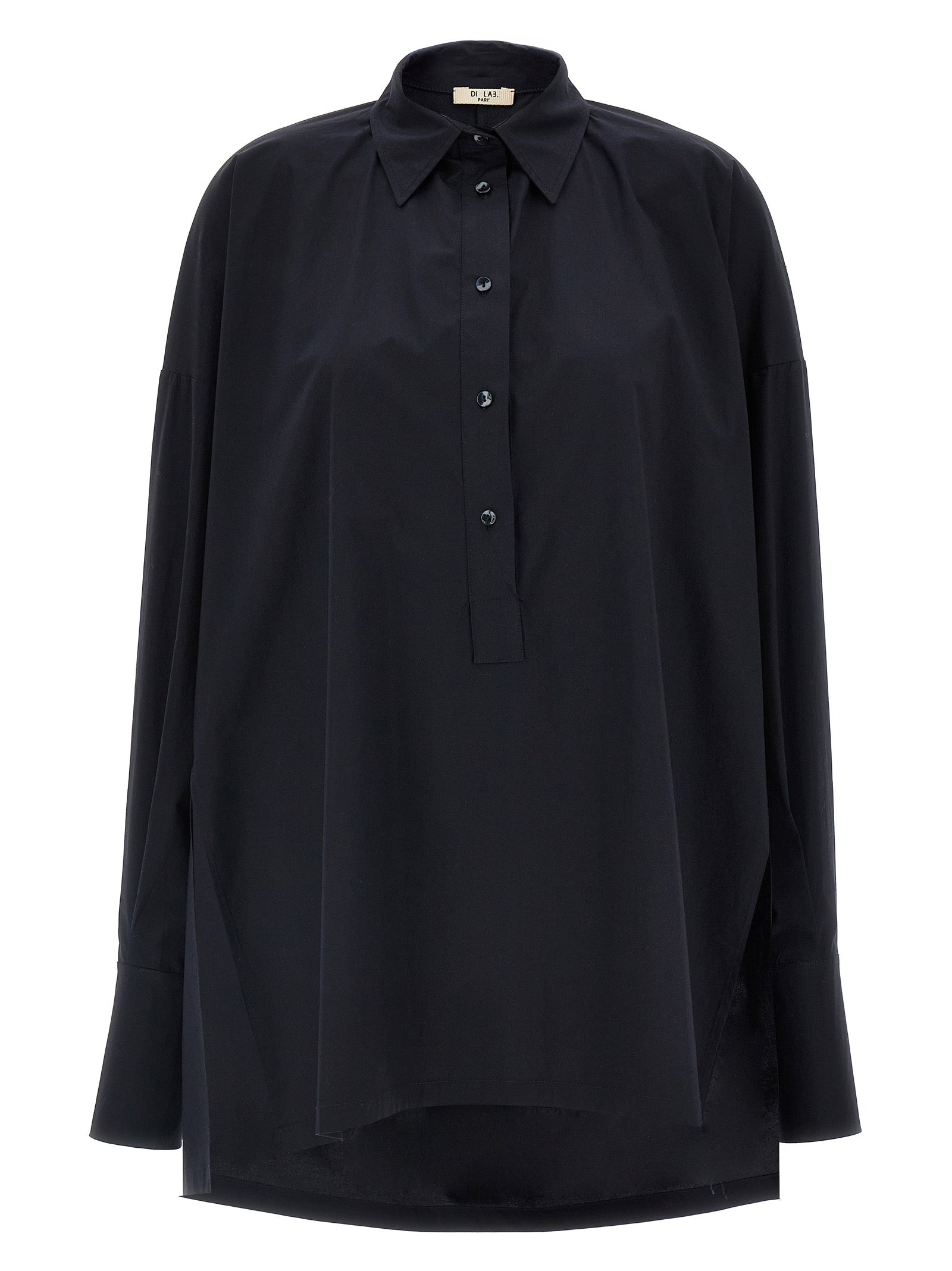 DI.LA3 PARI' Blue Cotton Women's Blouse