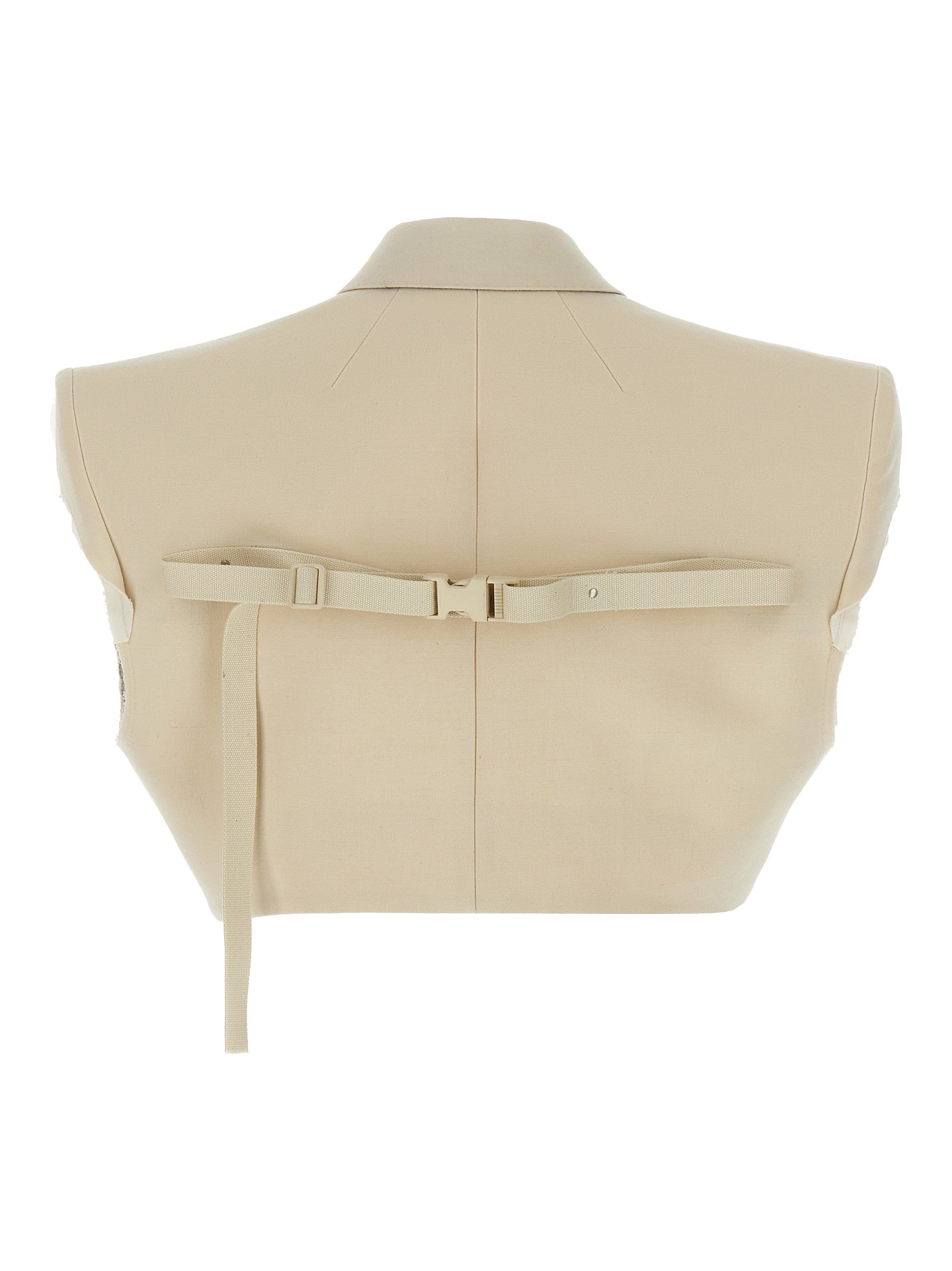 Rick Owens Beige Cotton Sleeveless Women's Jacket