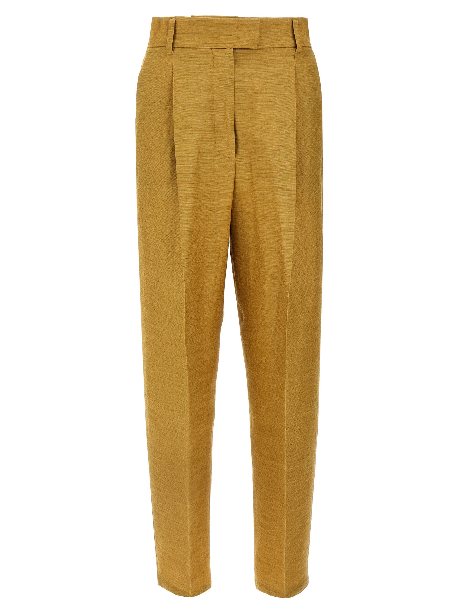 Max Mara Gold Fluorofiber Dress Women's Pants