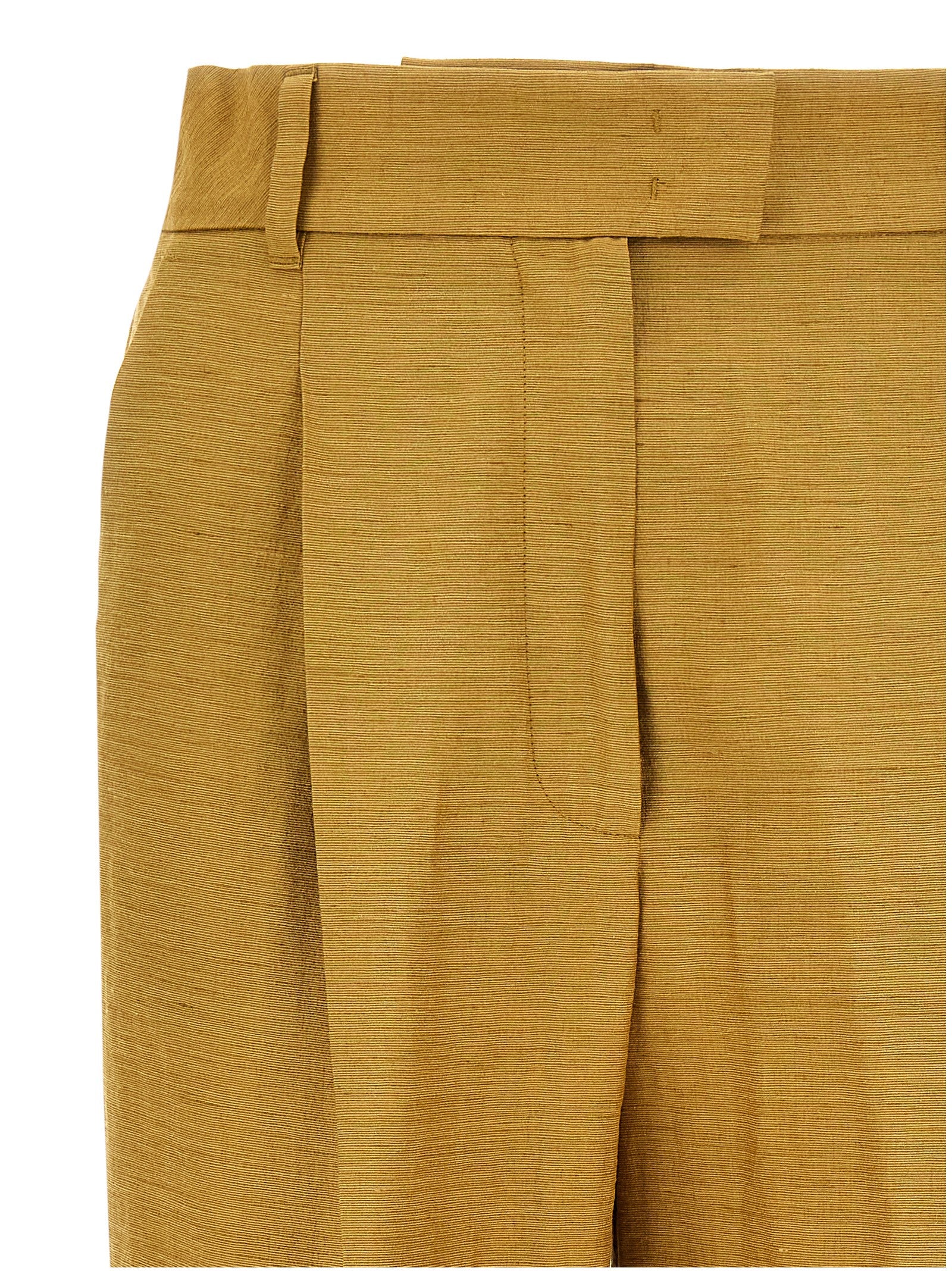 Max Mara Gold Fluorofiber Dress Women's Pants