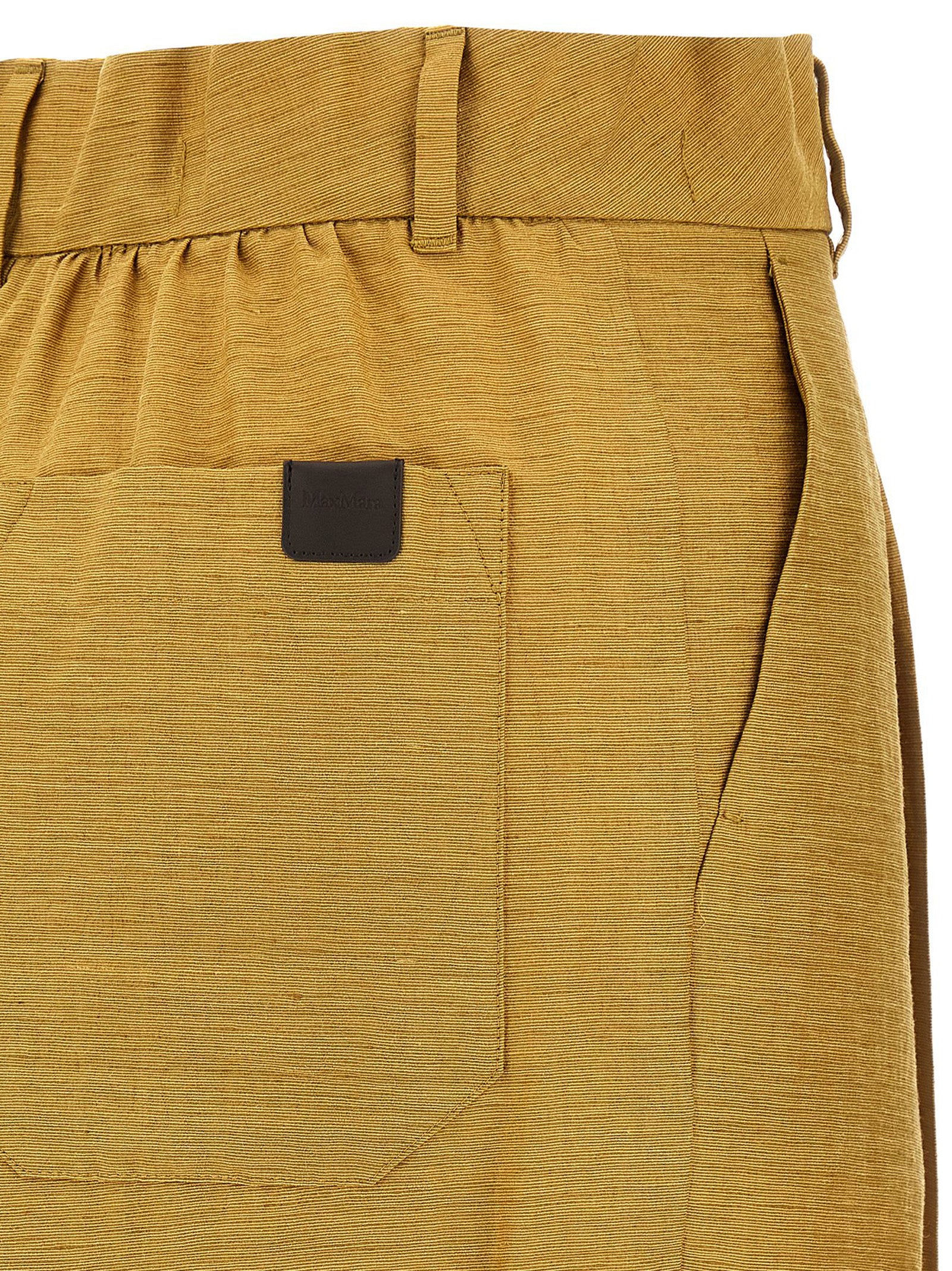 Max Mara Gold Fluorofiber Dress Women's Pants