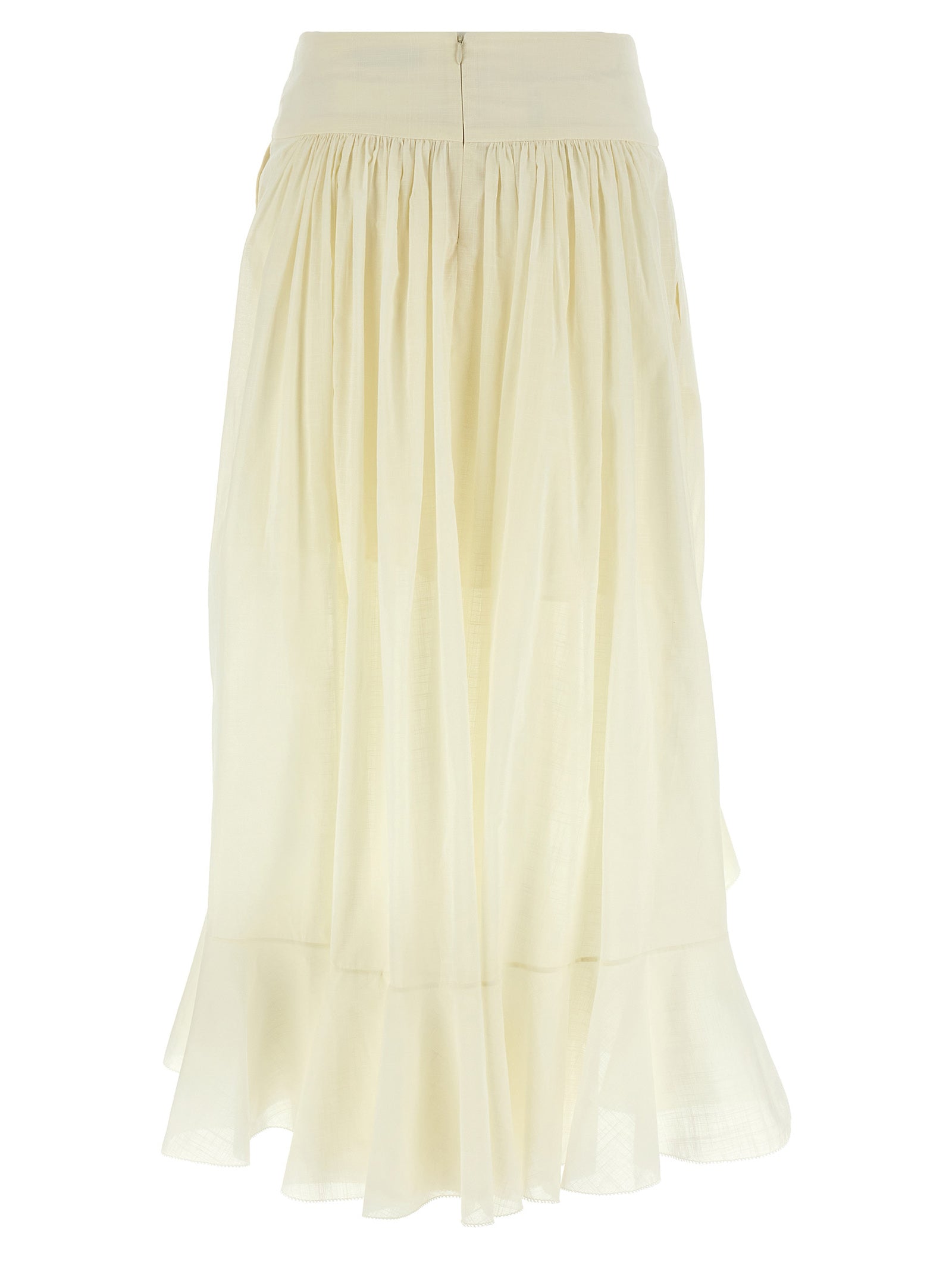 Zimmermann White Cotton Mini Women's Skirt