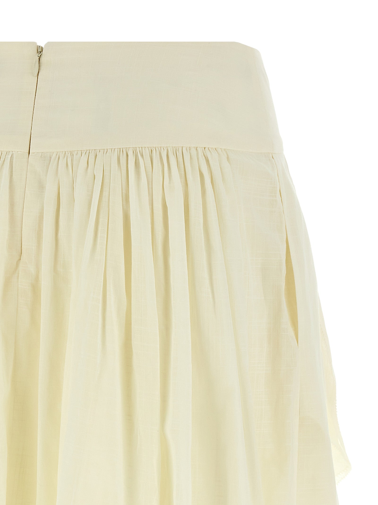 Zimmermann White Cotton Mini Women's Skirt