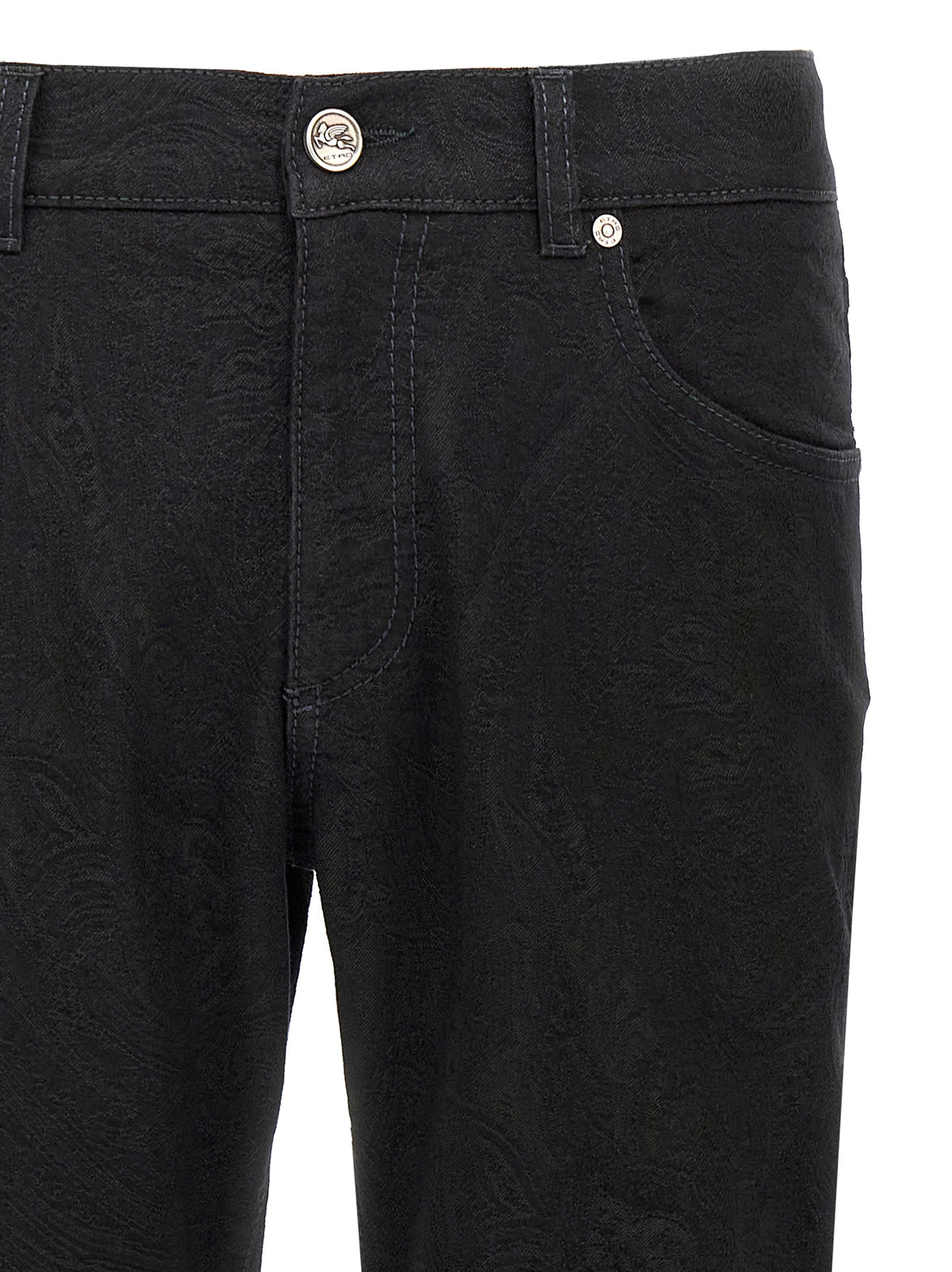 Etro Black Cotton Jeans Men's Denim