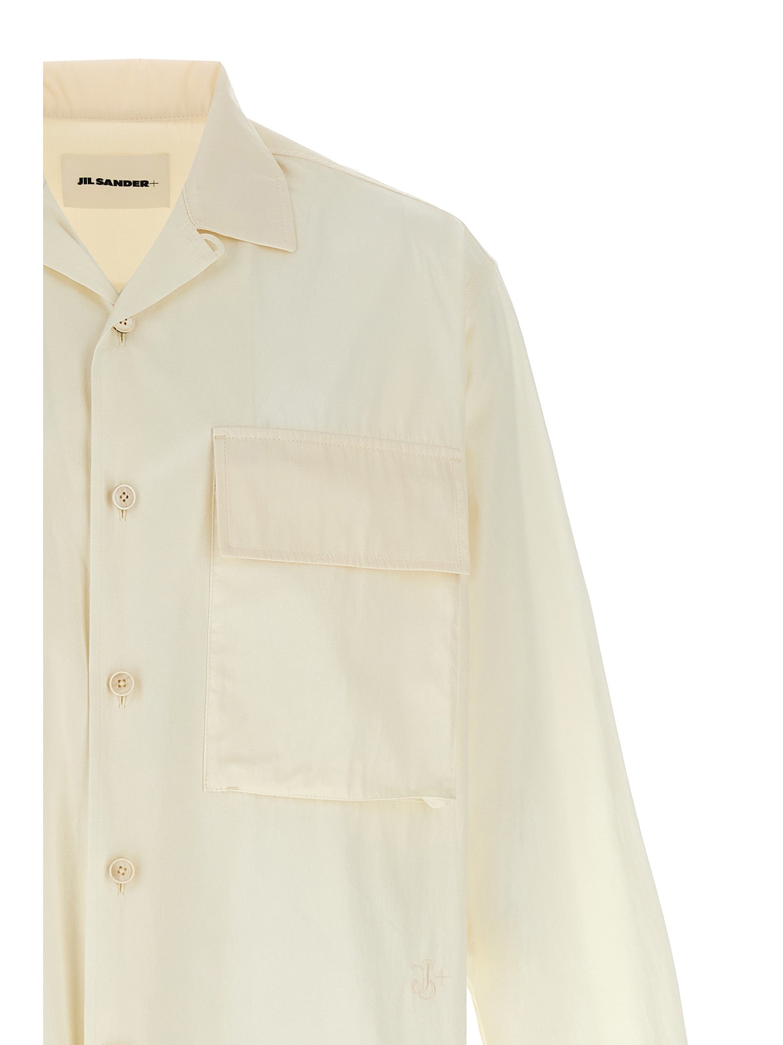 Jil Sander White Cotton Men's Blouse