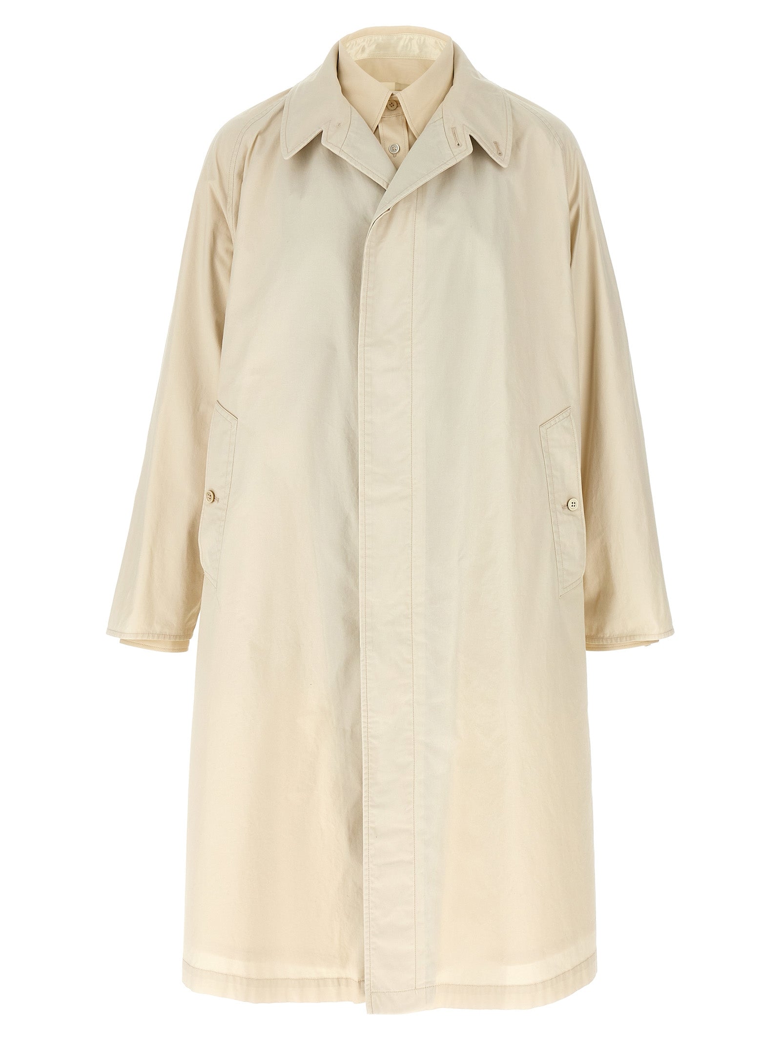 Maison Margiela Beige Cotton Men's Coat