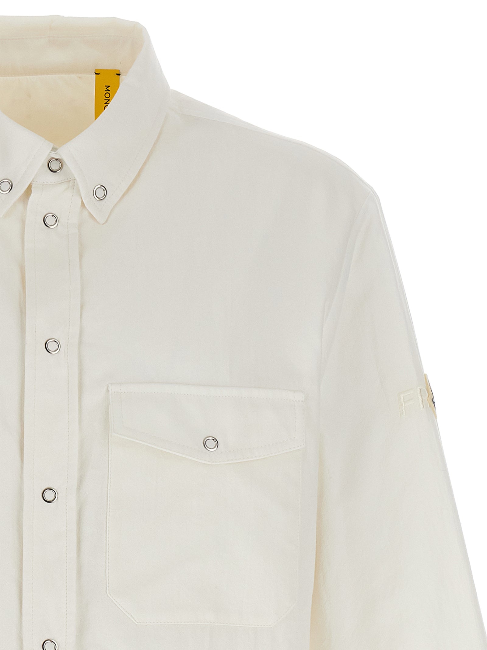 MONCLER GENIUS White Polyamide Men's Blouse