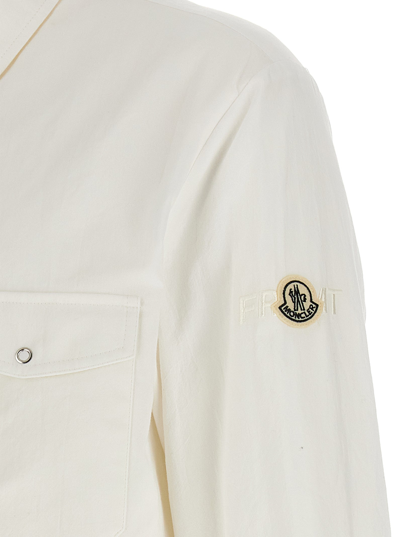 MONCLER GENIUS White Polyamide Men's Blouse