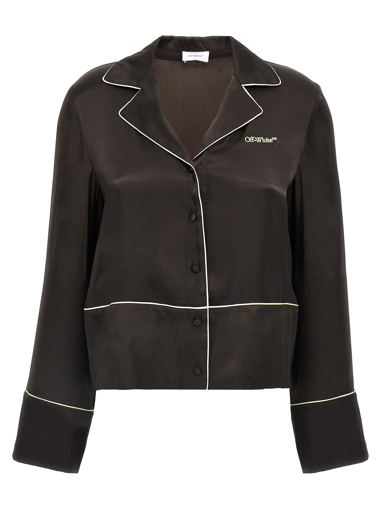 Off-White Black Acetate Women's Blouse