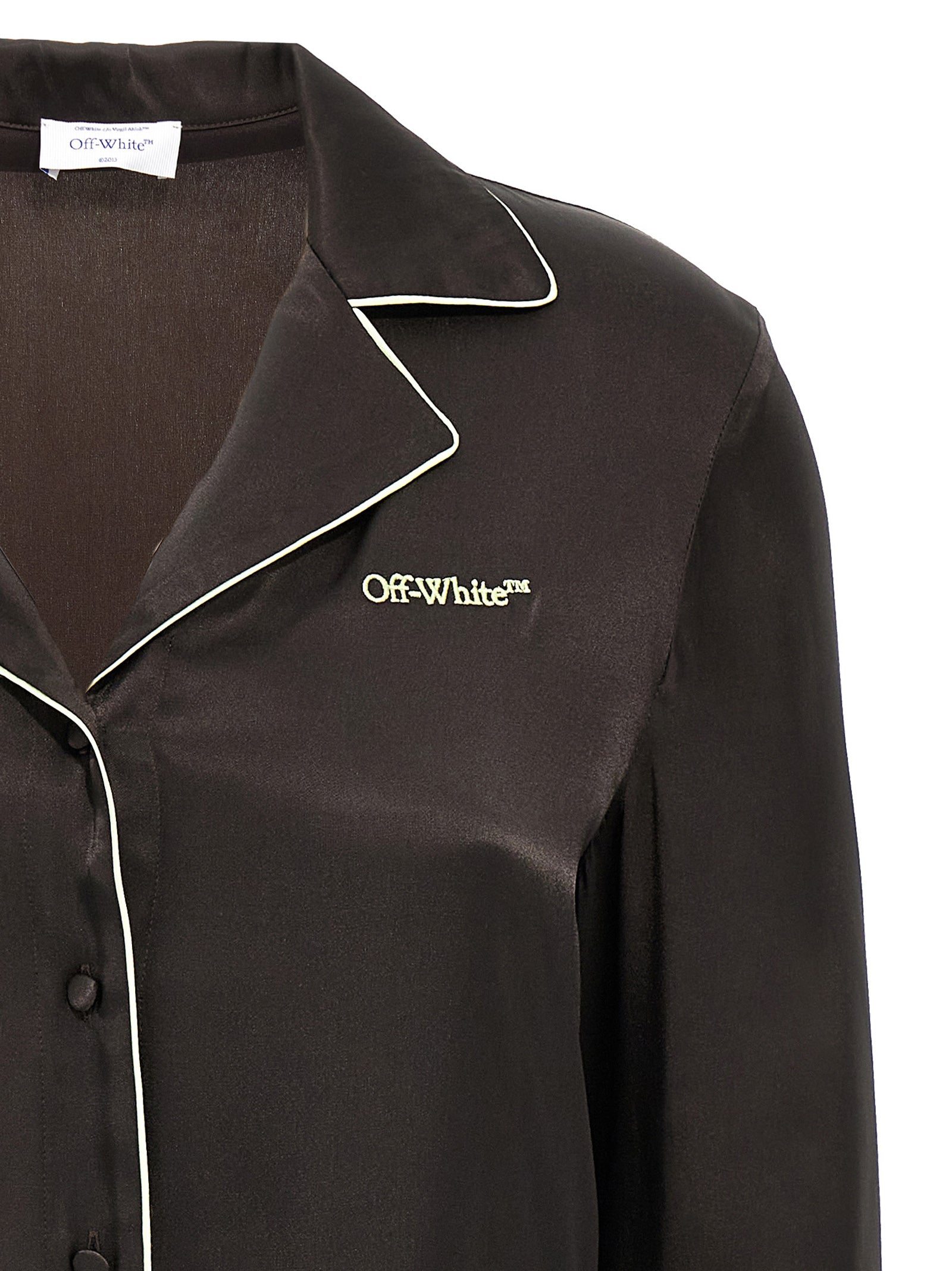 Off-White Black Acetate Women's Blouse