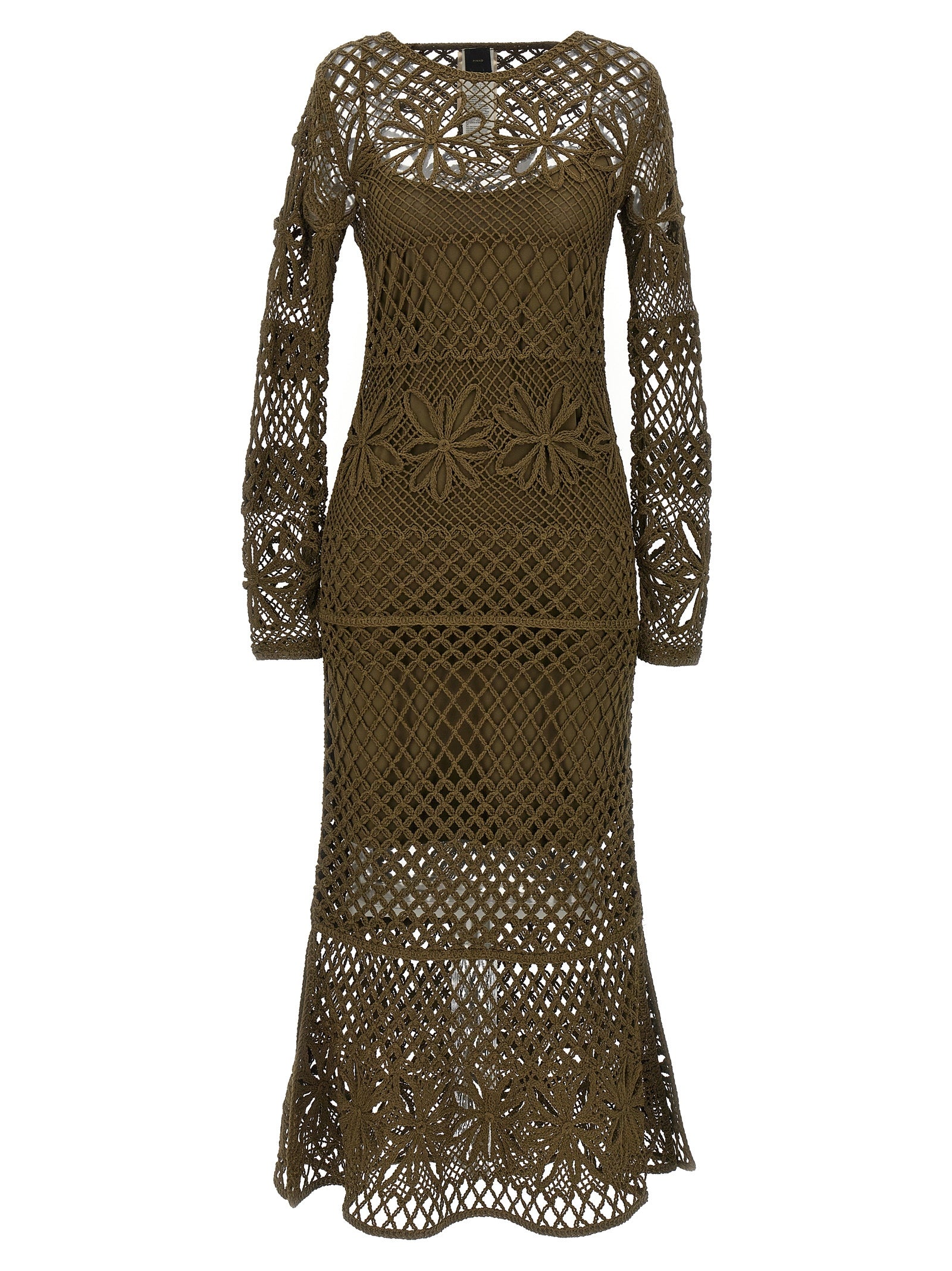 PINKO Bicolor Viscose Midi Women's Dress