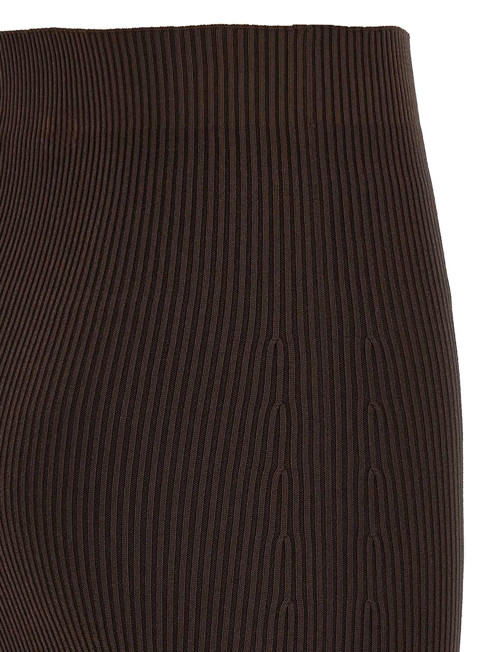 Max Mara Brown Viscose Mini Women's Skirt