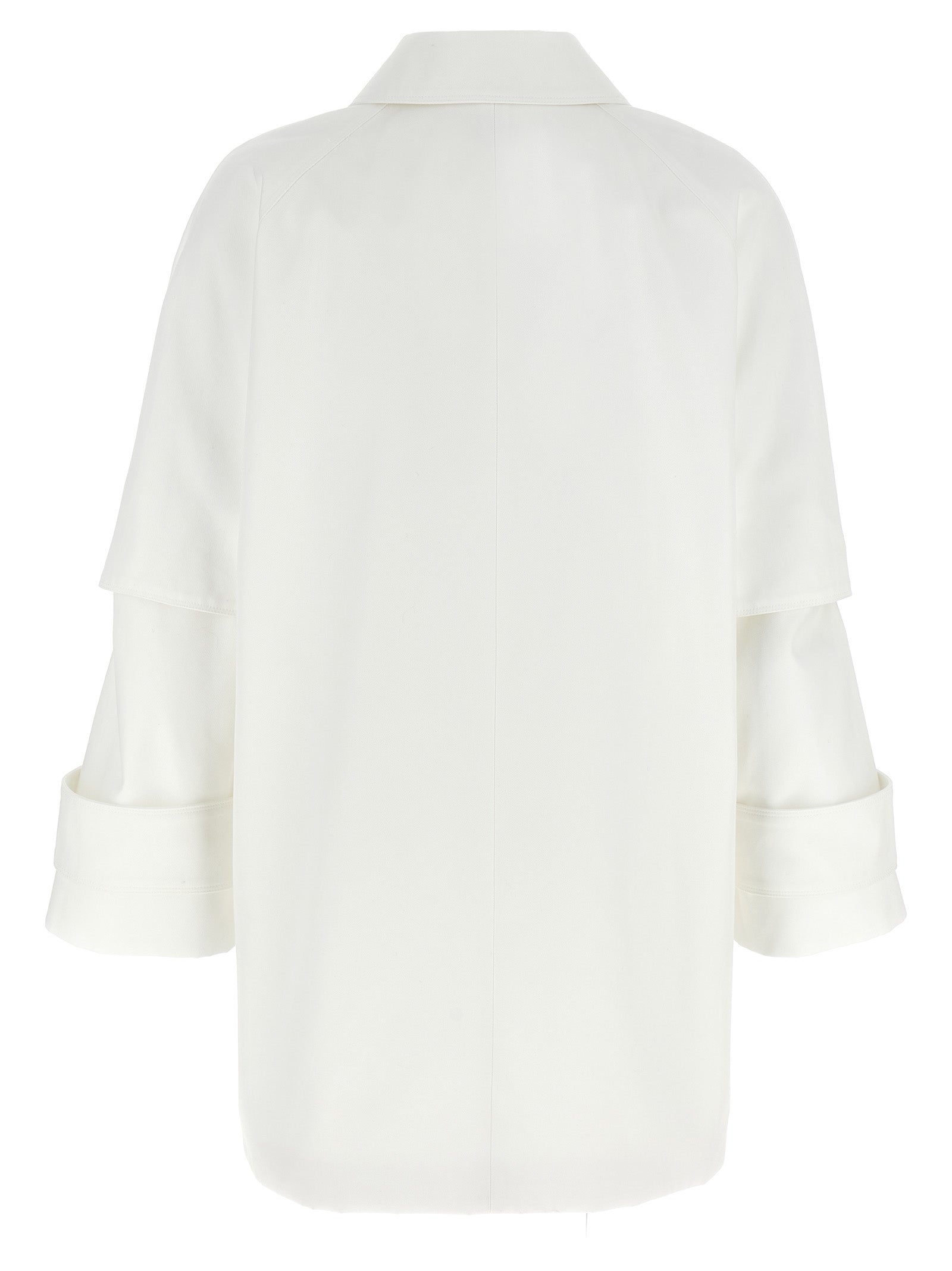 Max Mara White Cotton Women's Coat