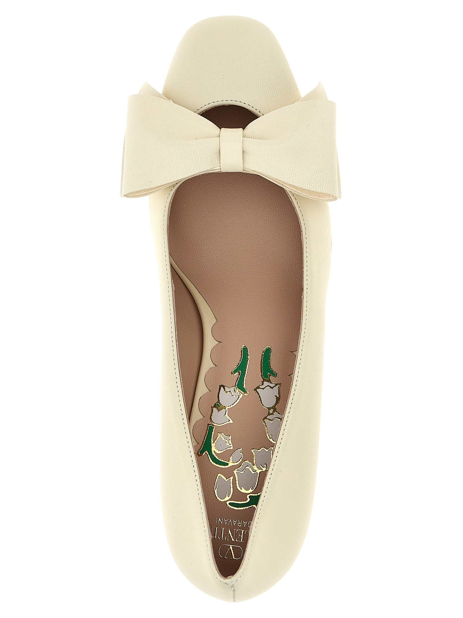 Valentino Garavani White Goatskin Mid Heel Women's Pumps