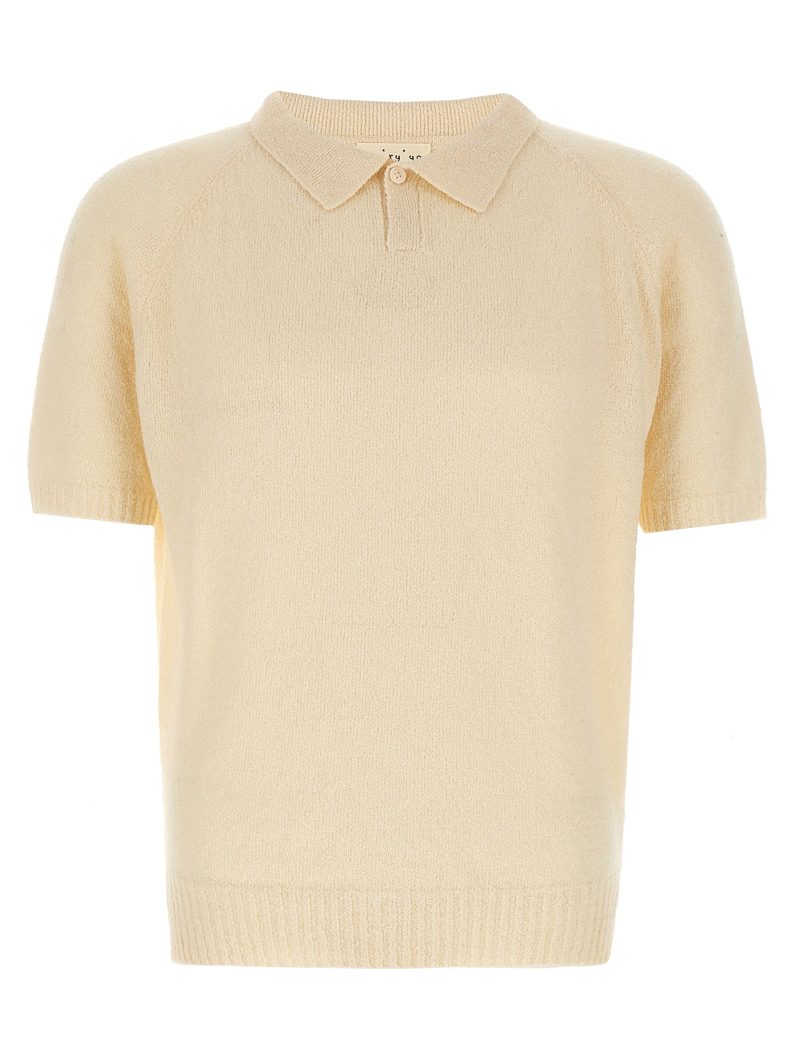 MA'RY'YA White Cotton Polo Men's Shirt