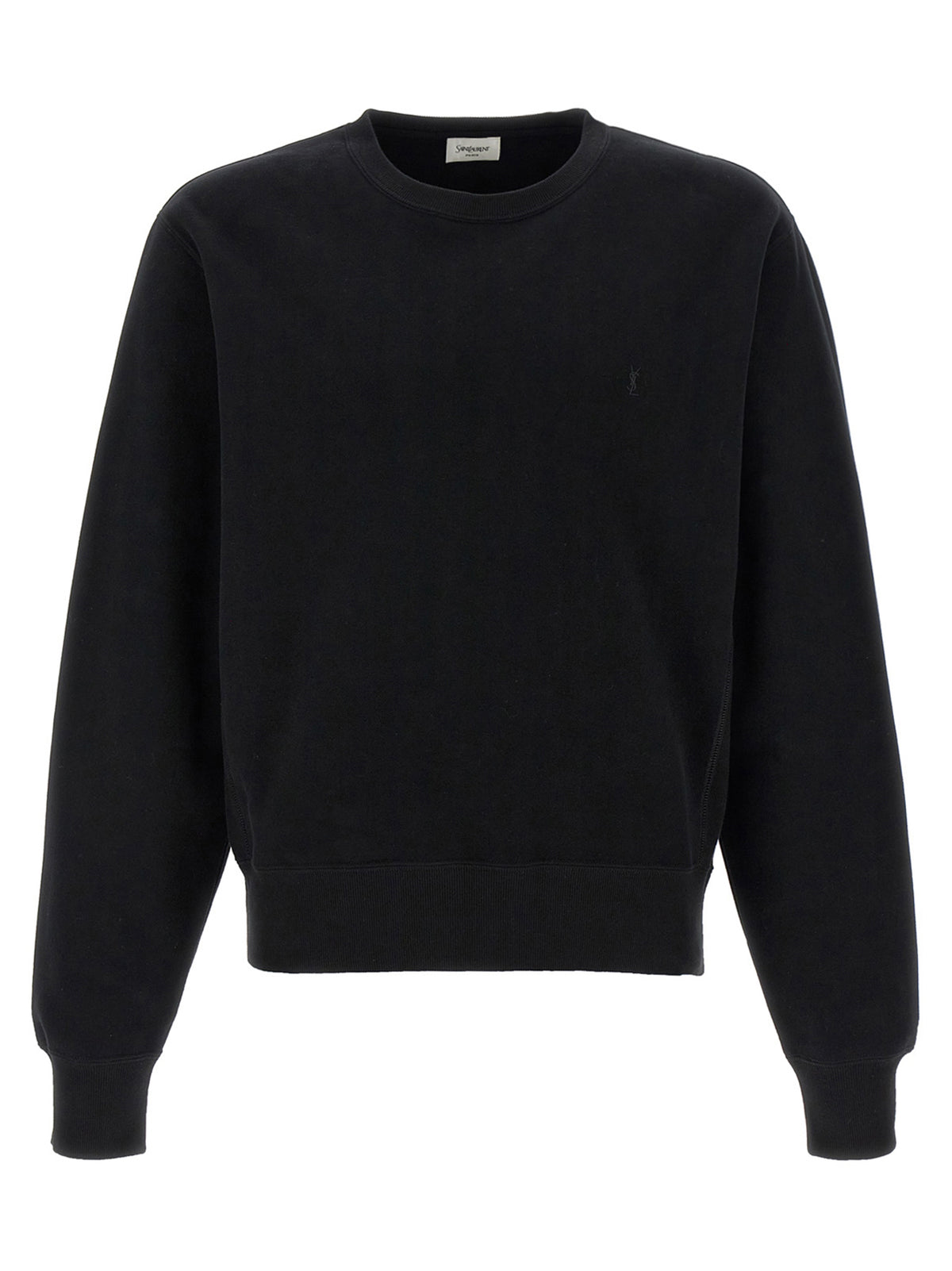 Saint Laurent Black Cotton Men's Sweatshirt