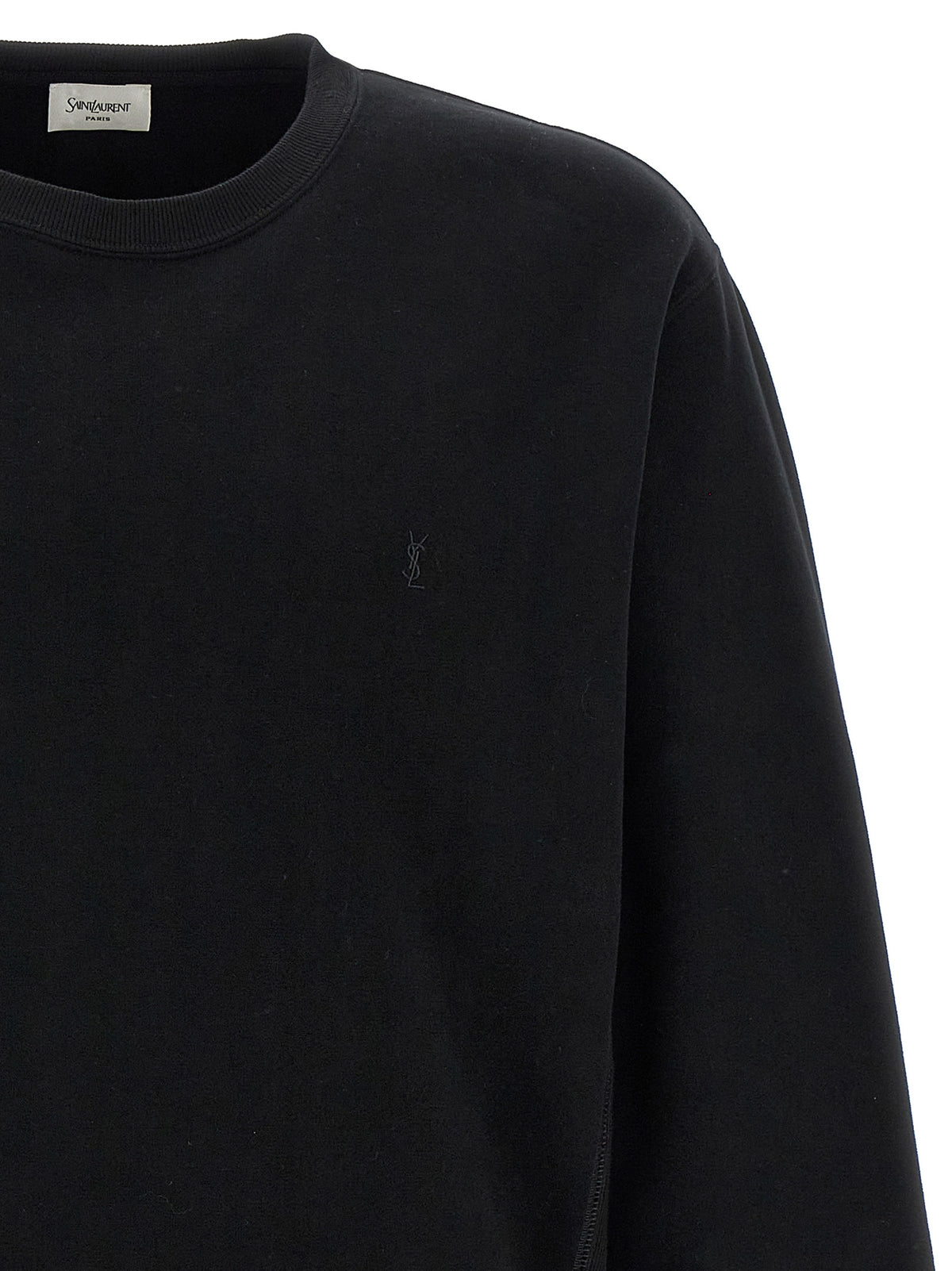Saint Laurent Black Cotton Men's Sweatshirt