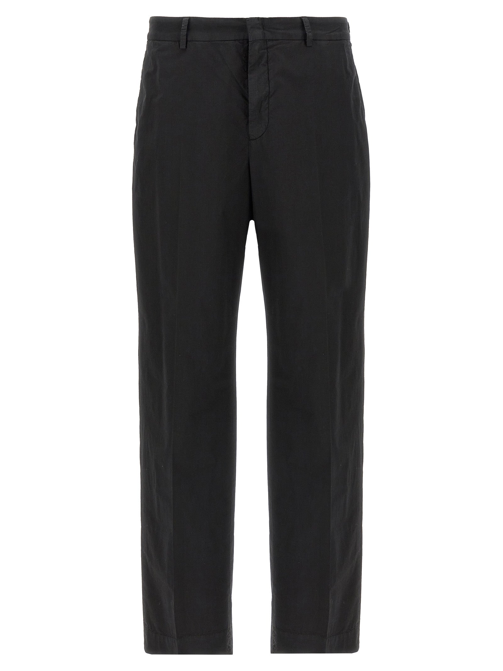 CELLAR DOOR Black Cotton Casual Men's Pants