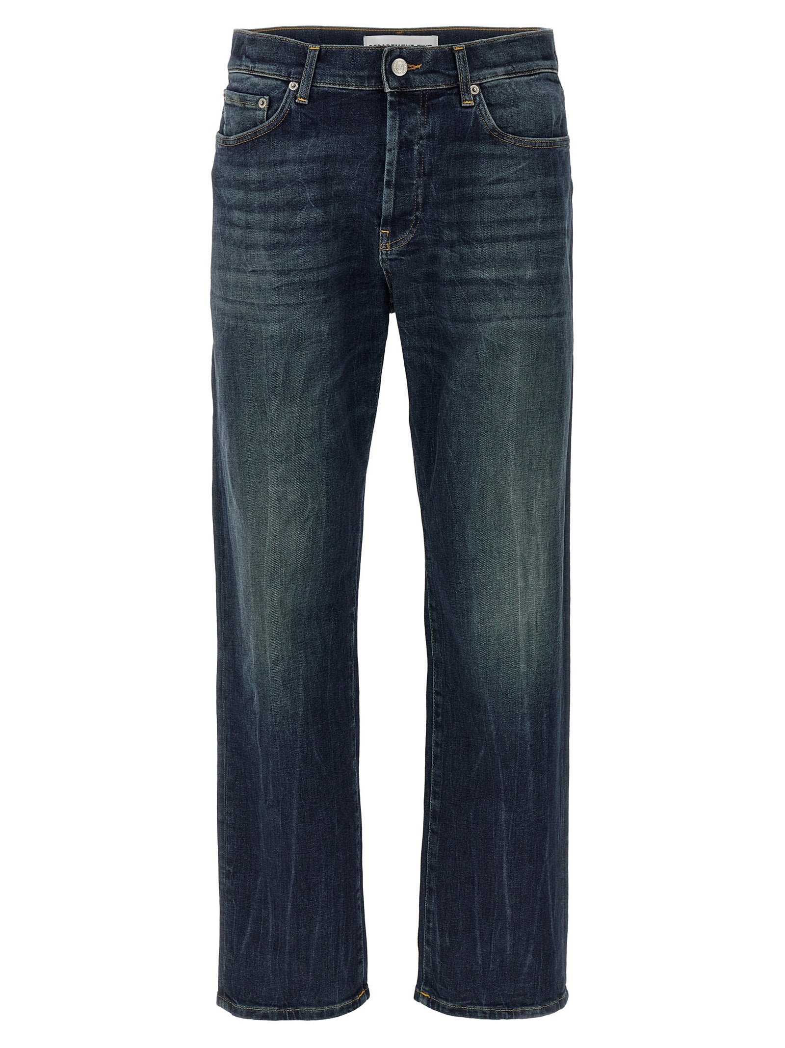 Department 5 Blue Cotton Straight-Leg Men's Jeans
