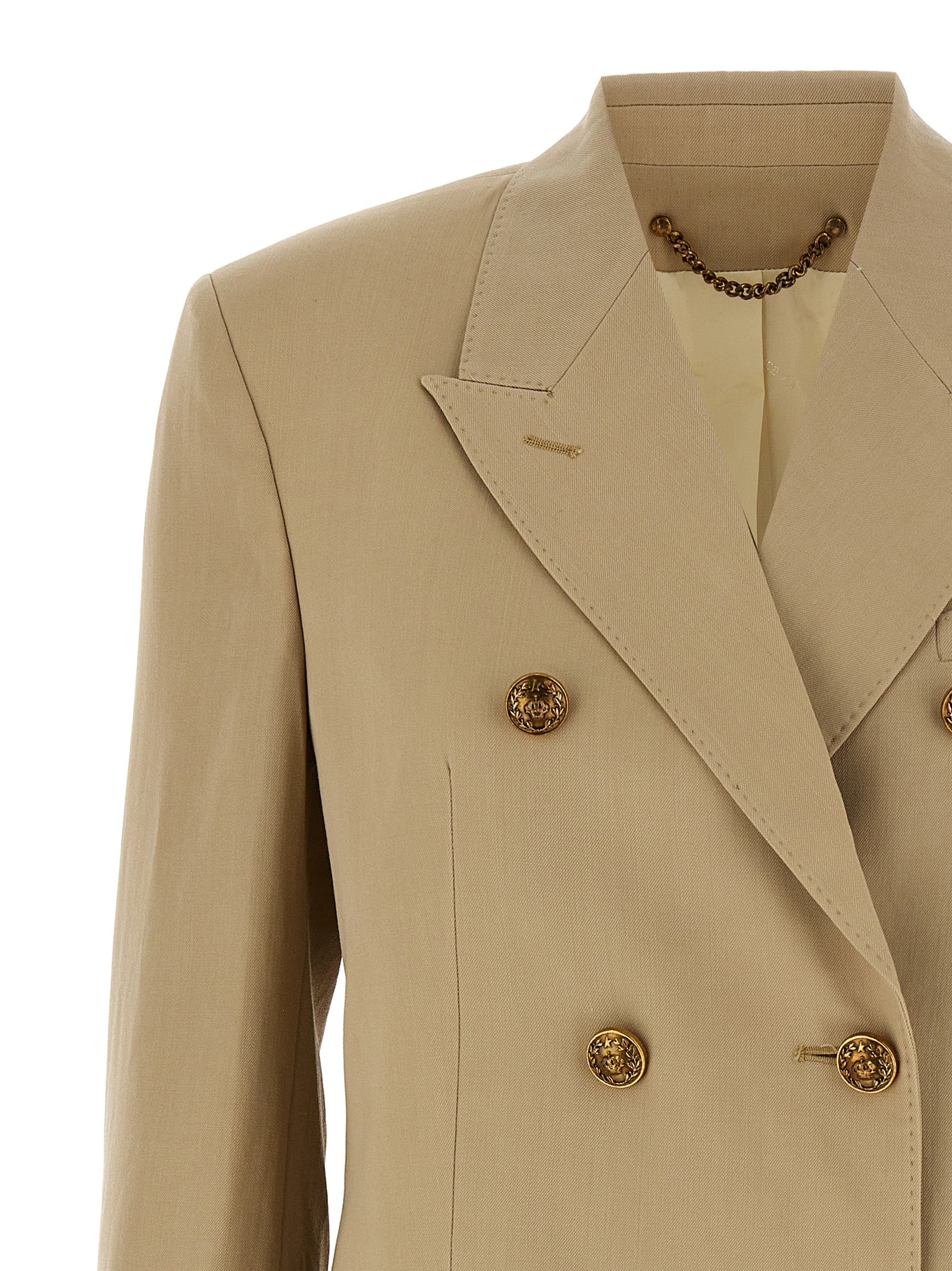 Golden Goose Beige Virgin Wool Women's Blazer