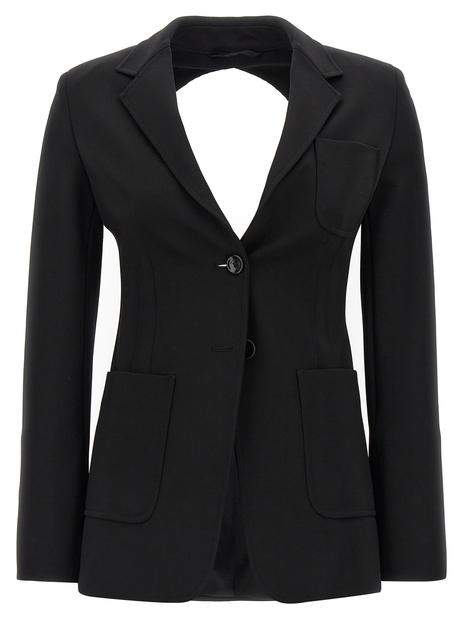 Max Mara Black Viscose Women's Blazer