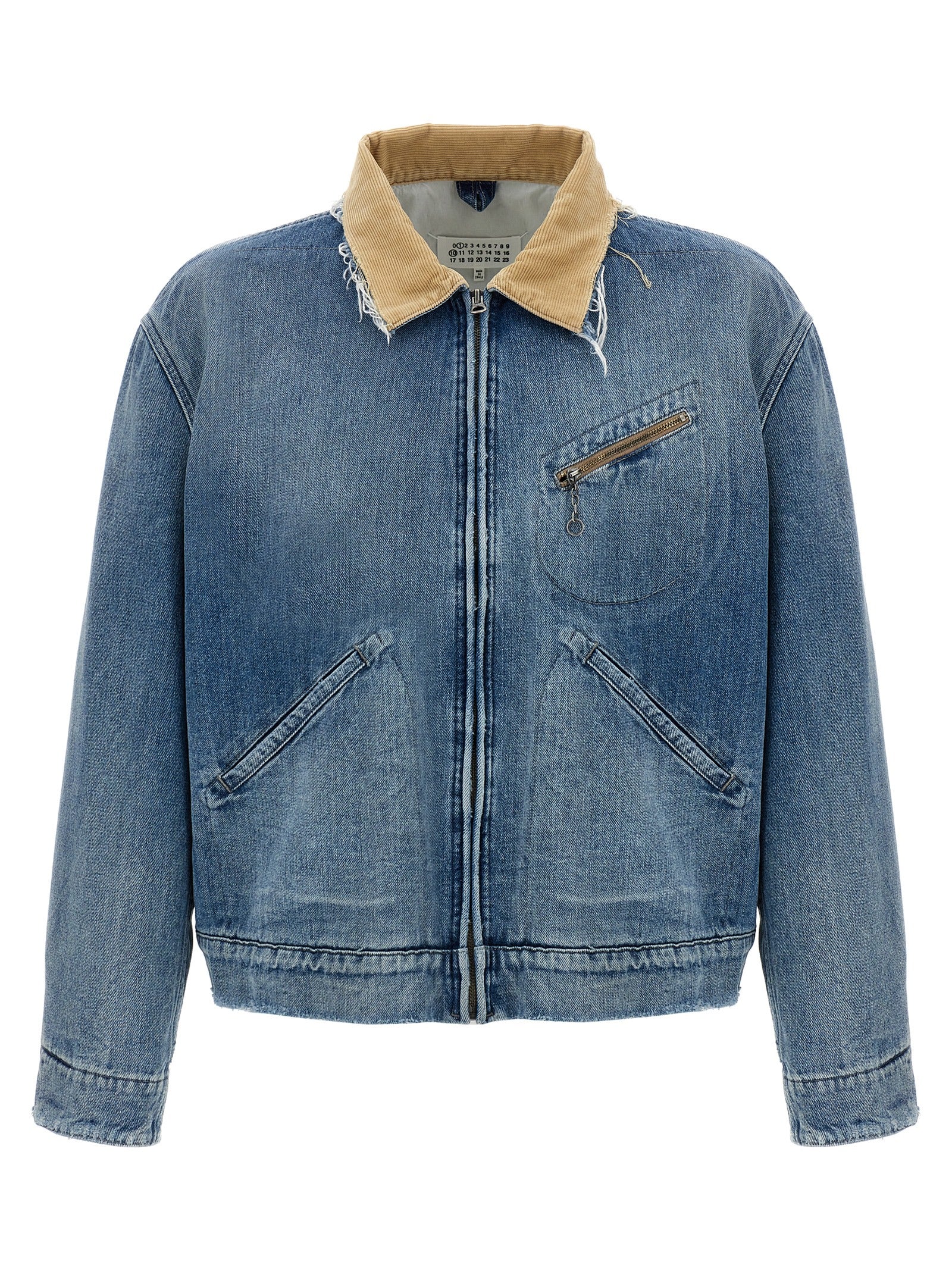 Maison Margiela Blue Cotton Denim Men's Jacket