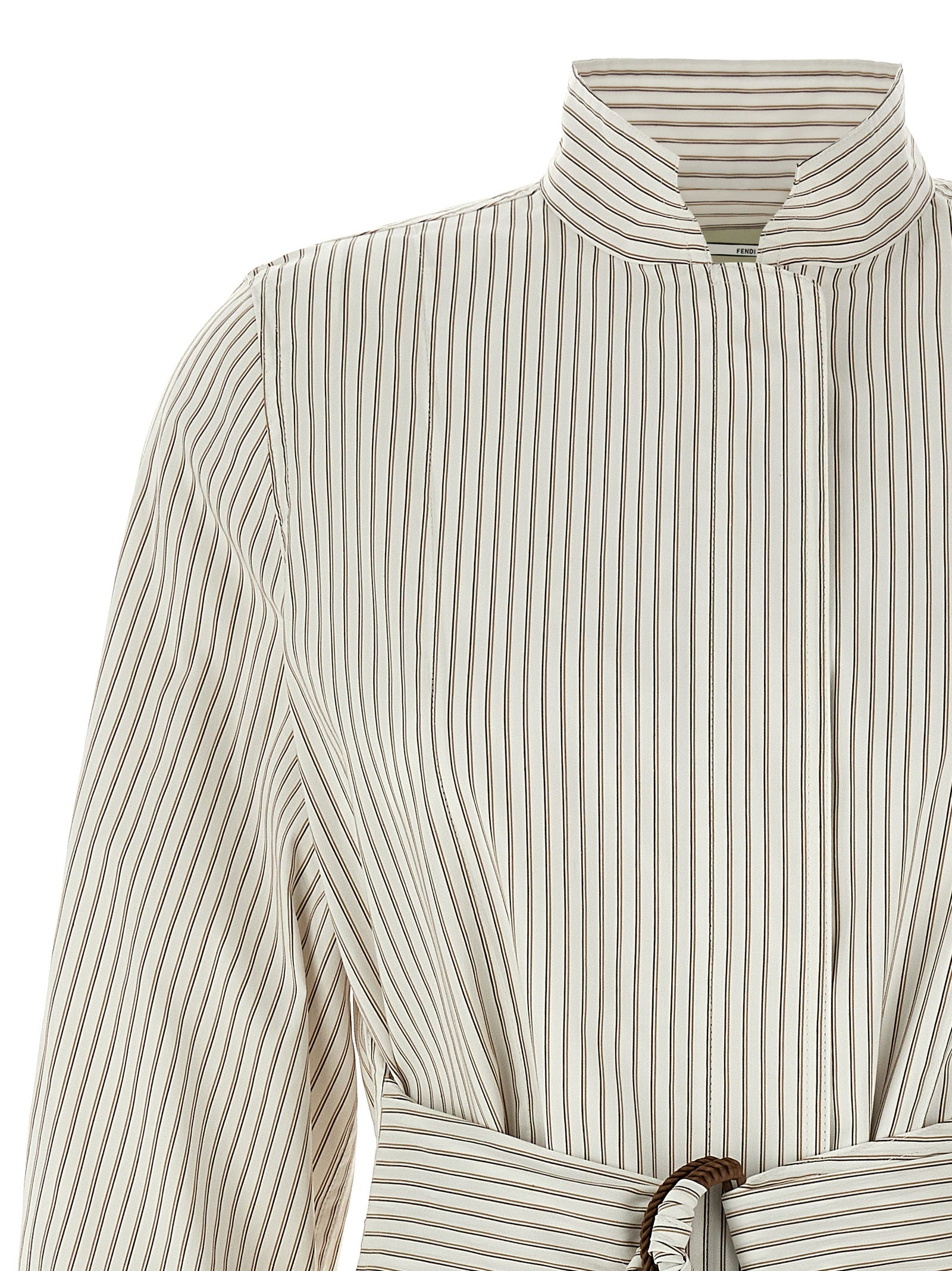 Fendi White Cotton Shell Women's Jacket