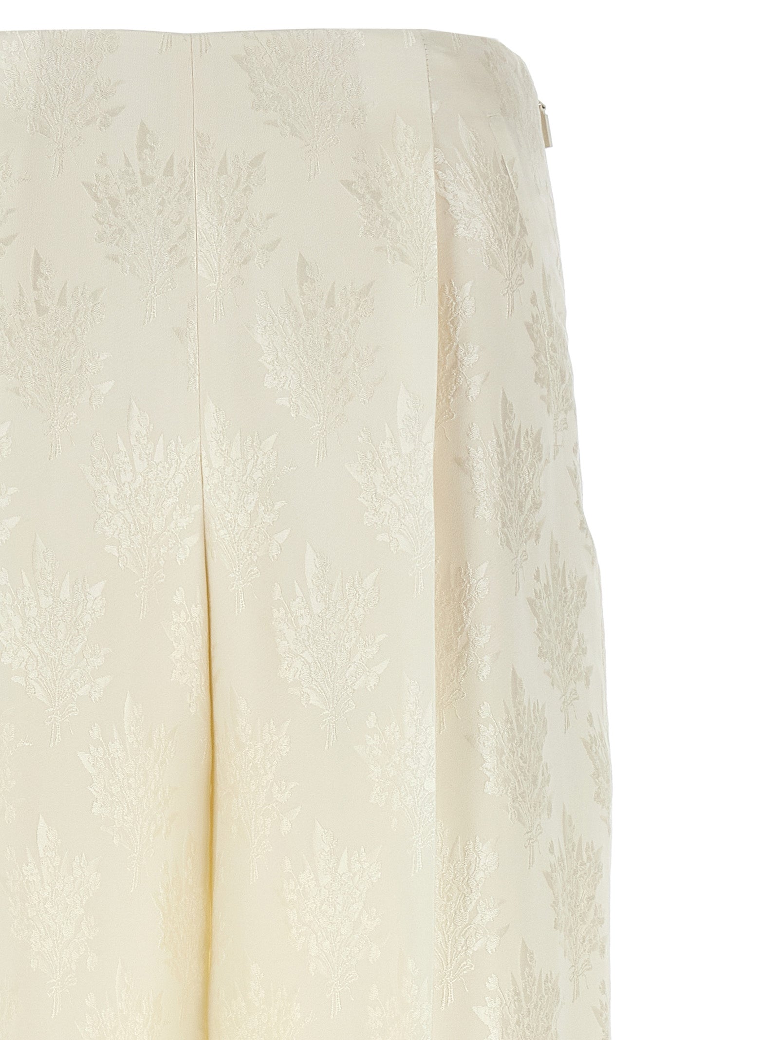 Fendi White Silk Casual Women's Pants