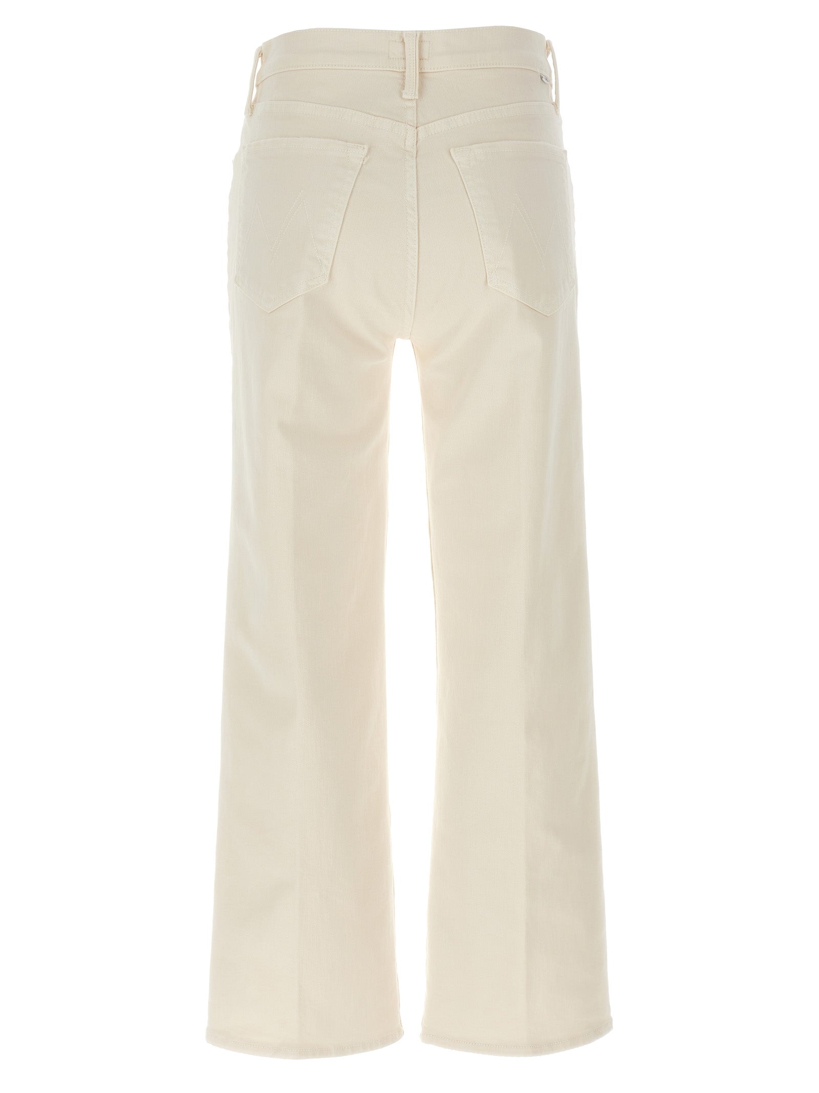 Mother Denim White Cotton High-Waisted Women's Jean