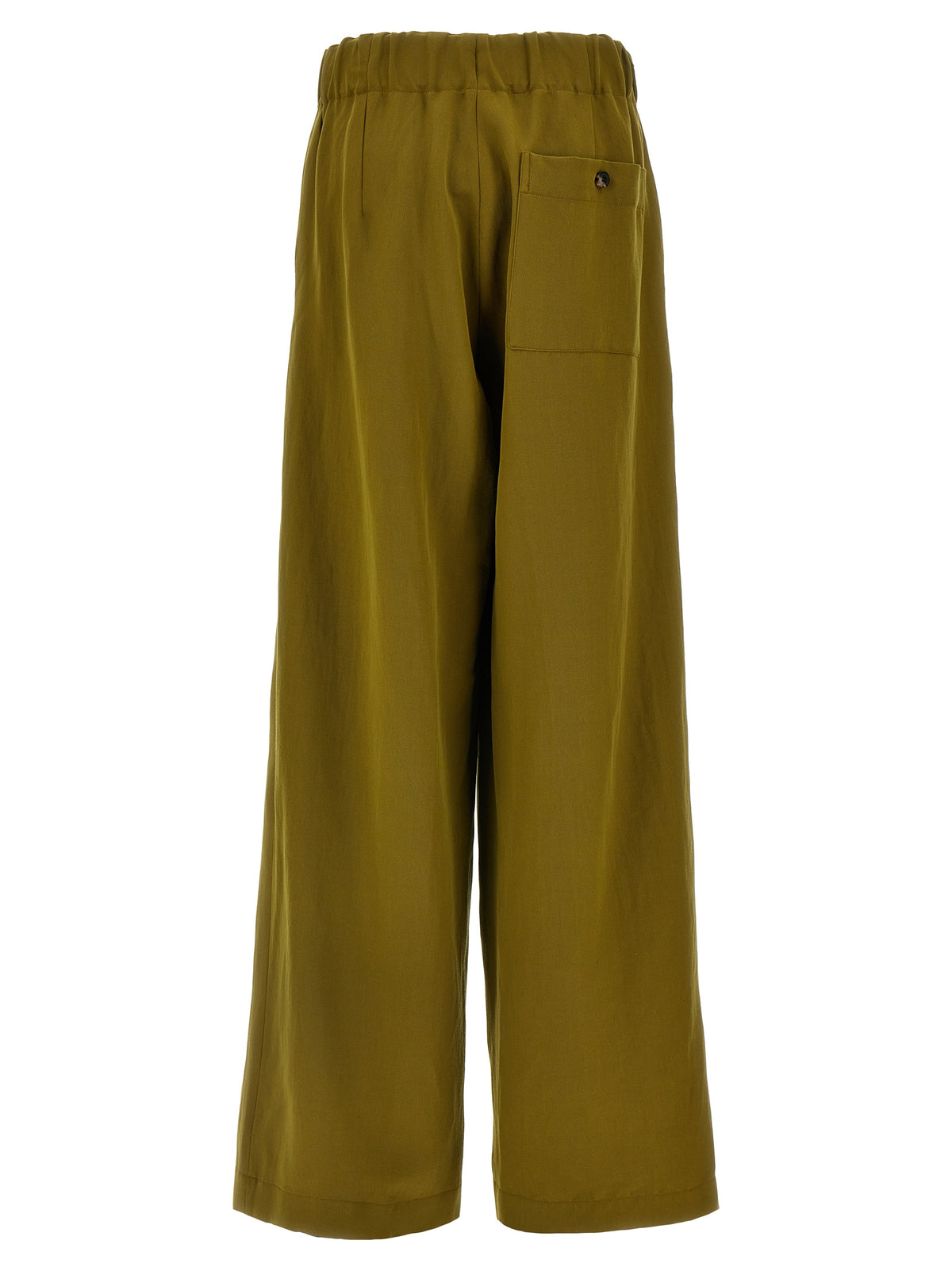 Dries Van Noten Bicolor Wool Casual Women's Pants